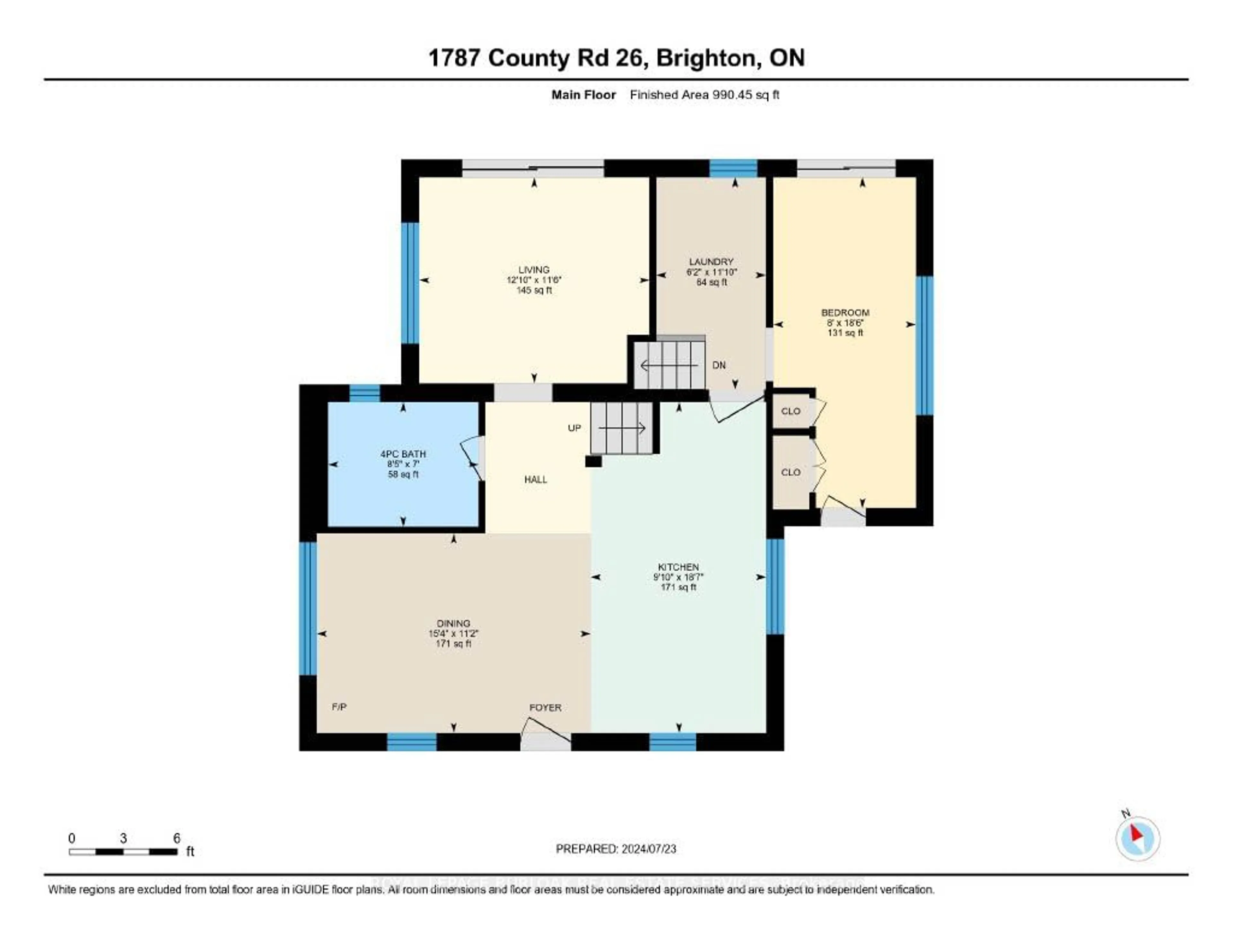 Floor plan for 1787 County Road 26, Brighton Ontario K0K 1H0