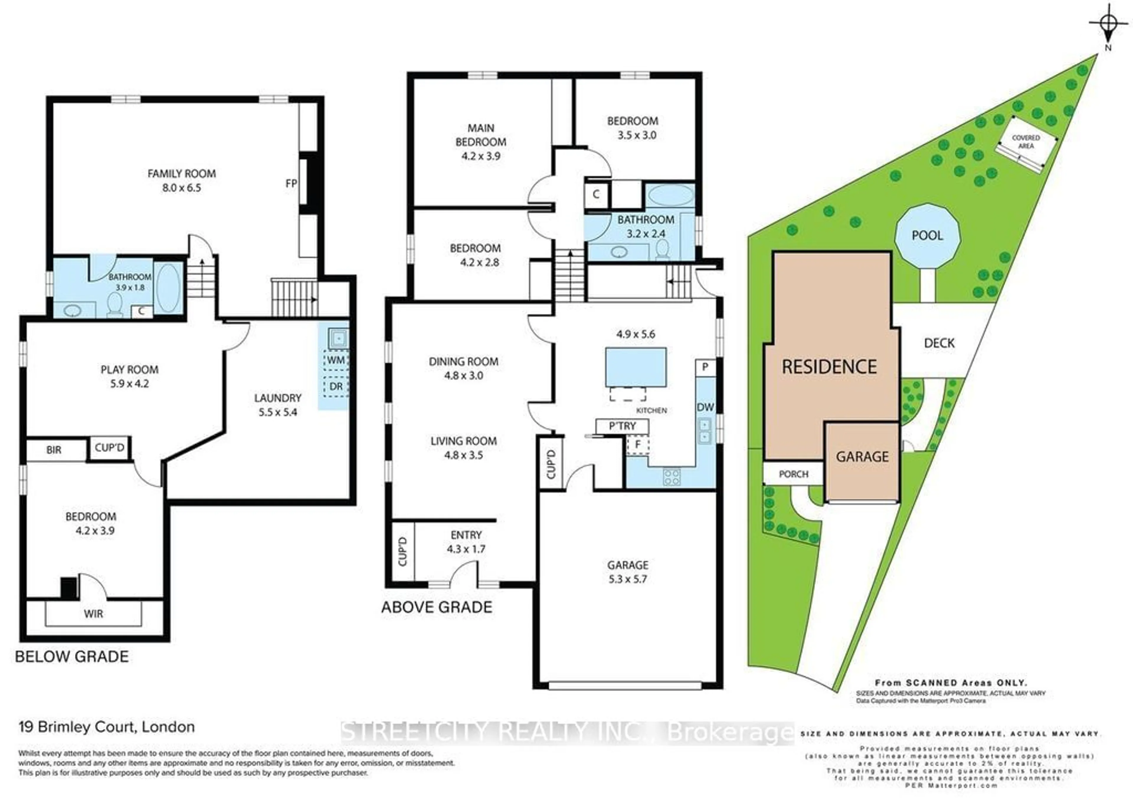 Floor plan for 19 Brimley Crt, London Ontario N6H 5S3