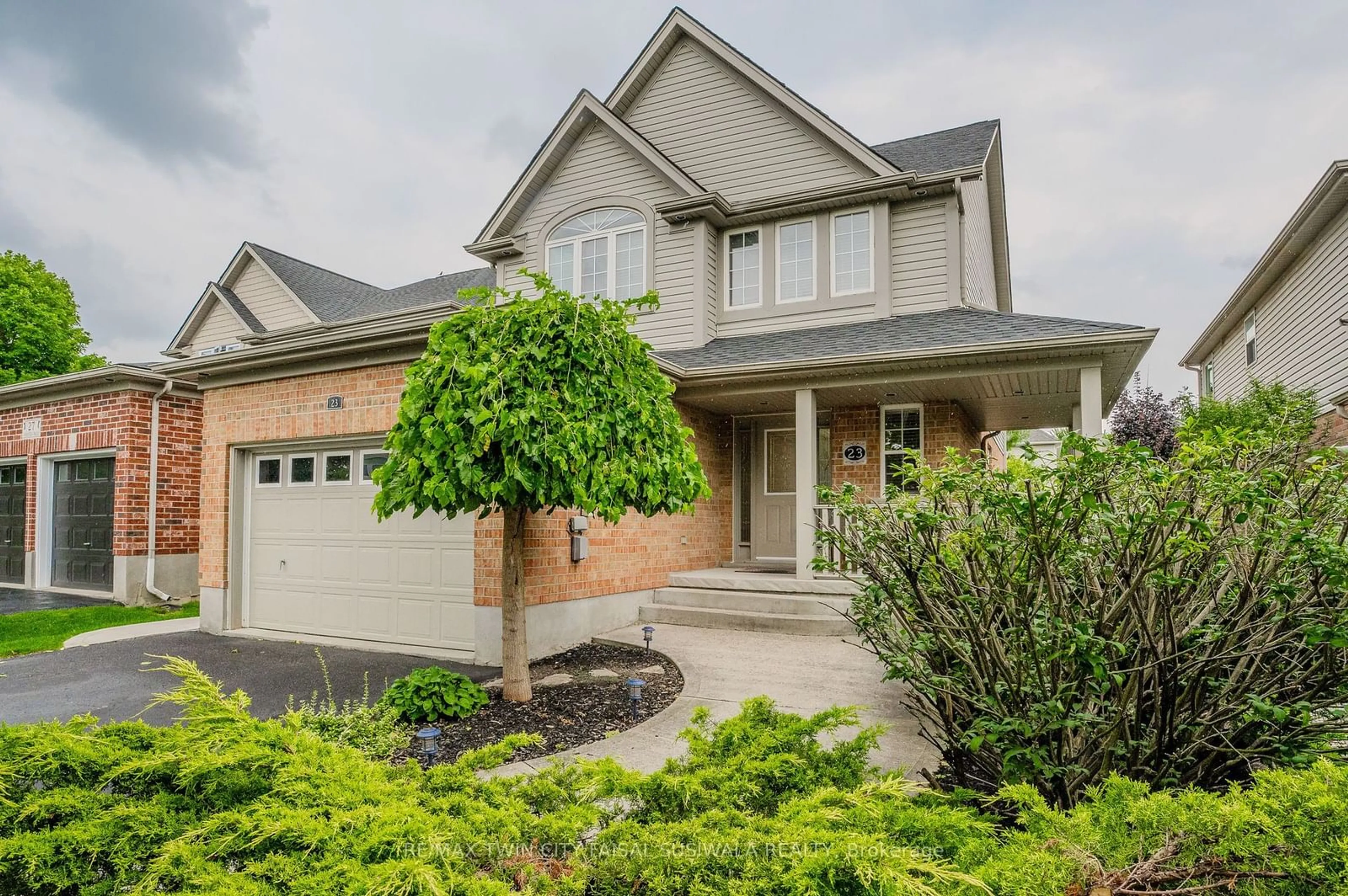 Home with brick exterior material for 23 Amanda Walk, Cambridge Ontario N3C 4K8