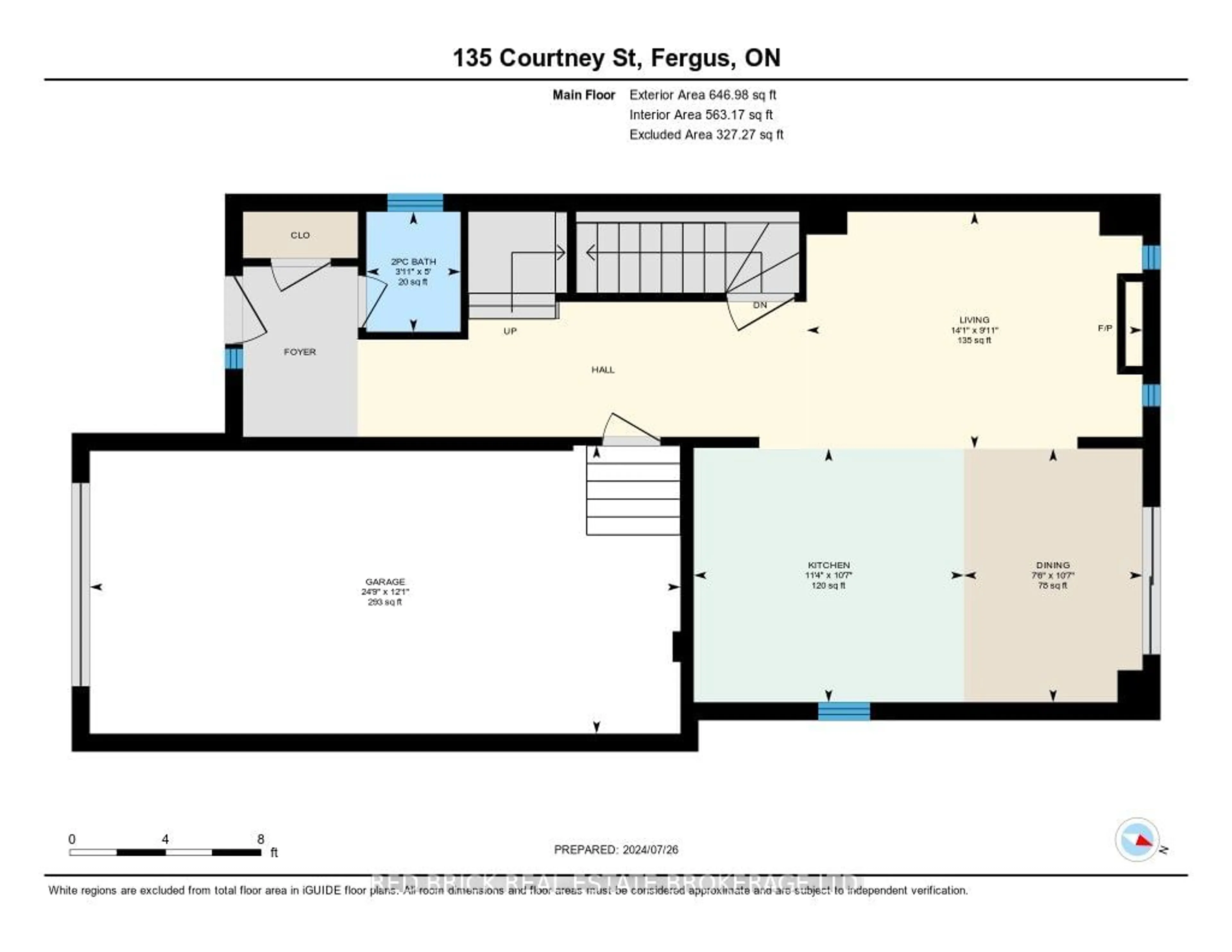 Floor plan for 135 Courtney St, Centre Wellington Ontario N1M 0E3