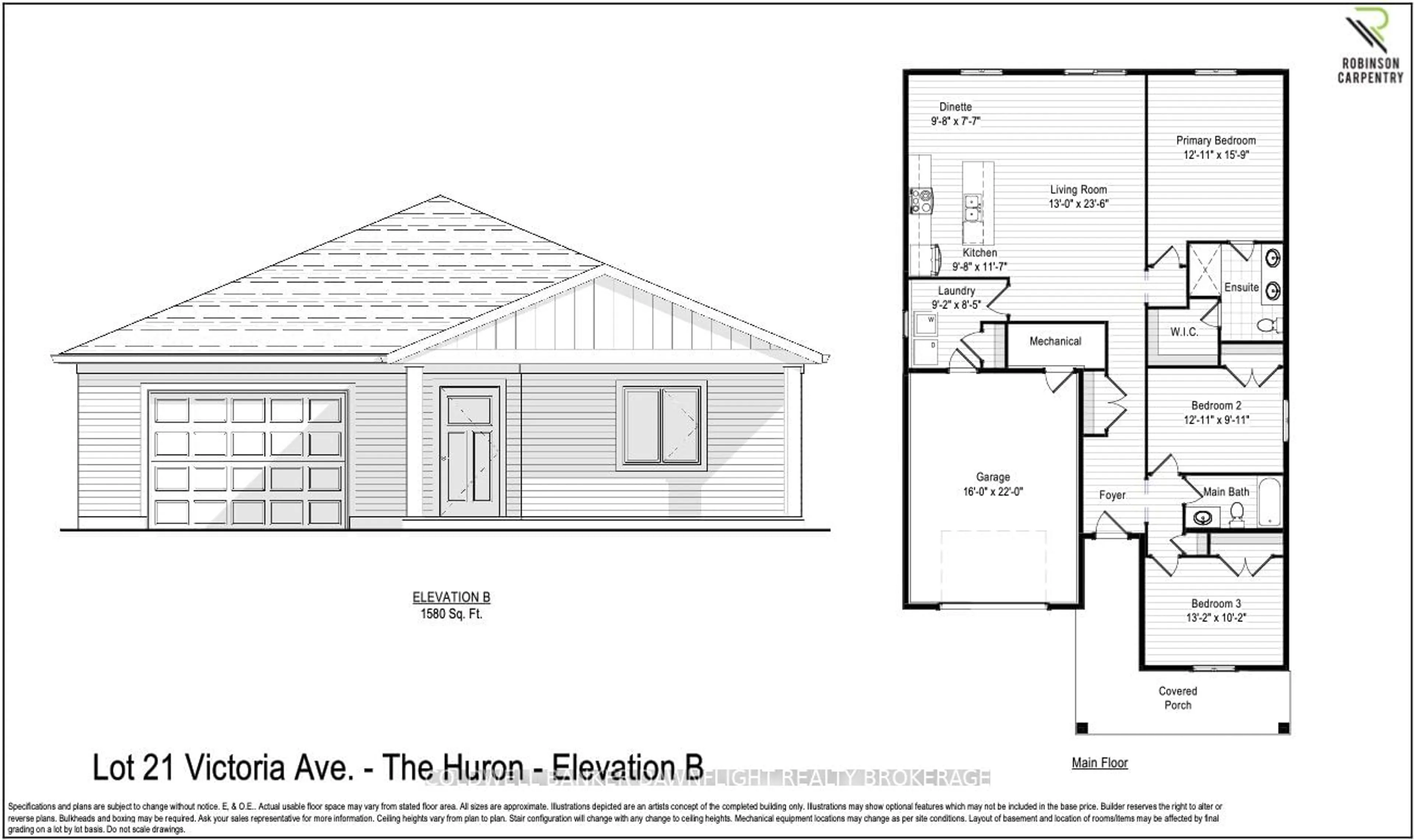 Floor plan for 133 Victoria Ave, South Huron Ontario N0M 1M0