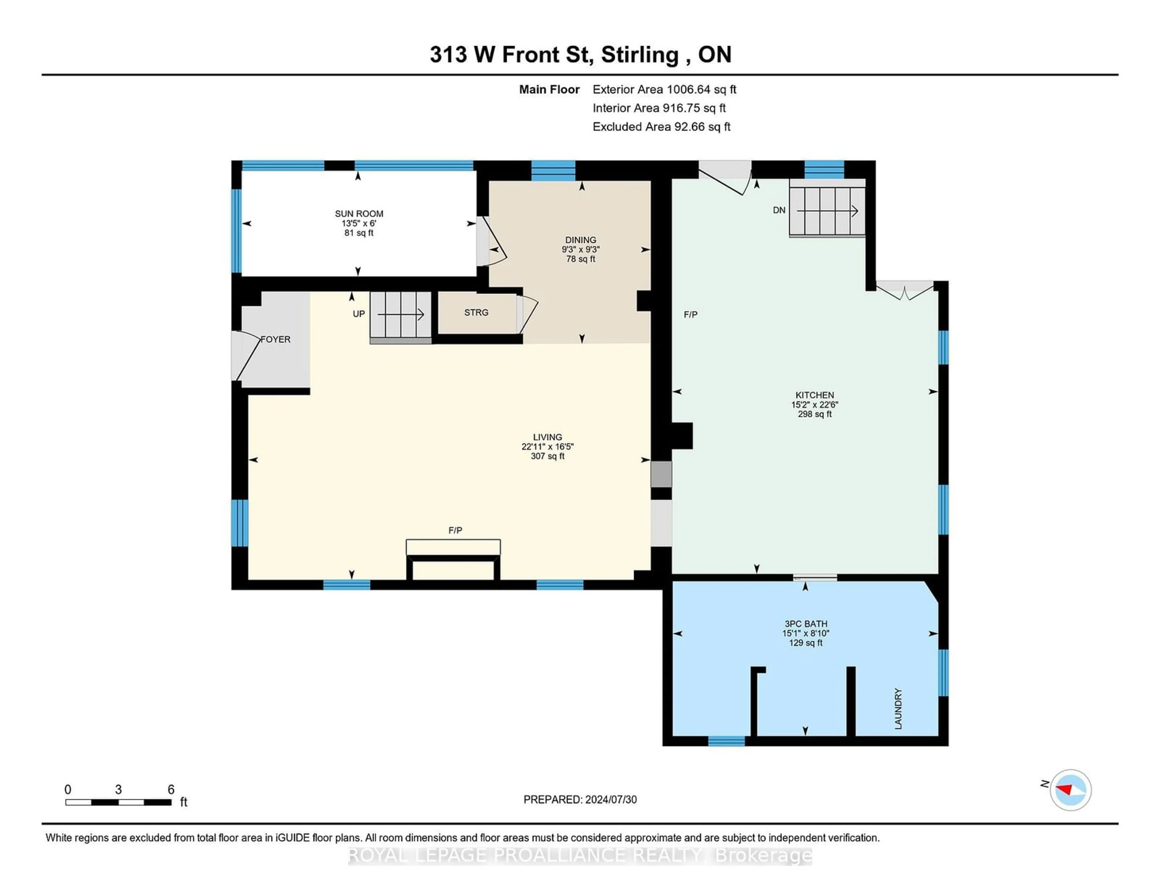 Floor plan for 313 West Front St, Stirling-Rawdon Ontario K0K 3E0