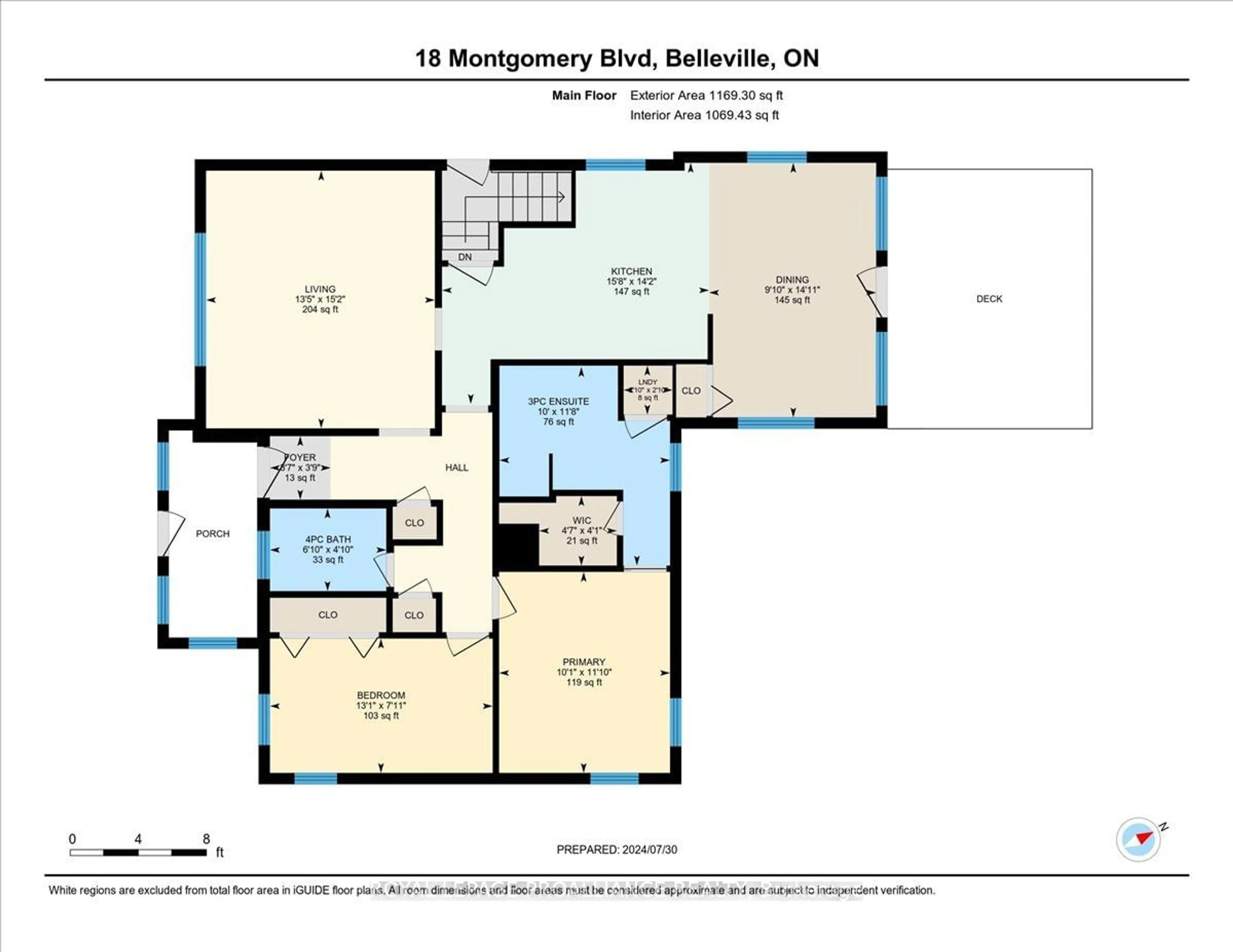 Floor plan for 18 Montgomery Blvd, Belleville Ontario K8N 1H9