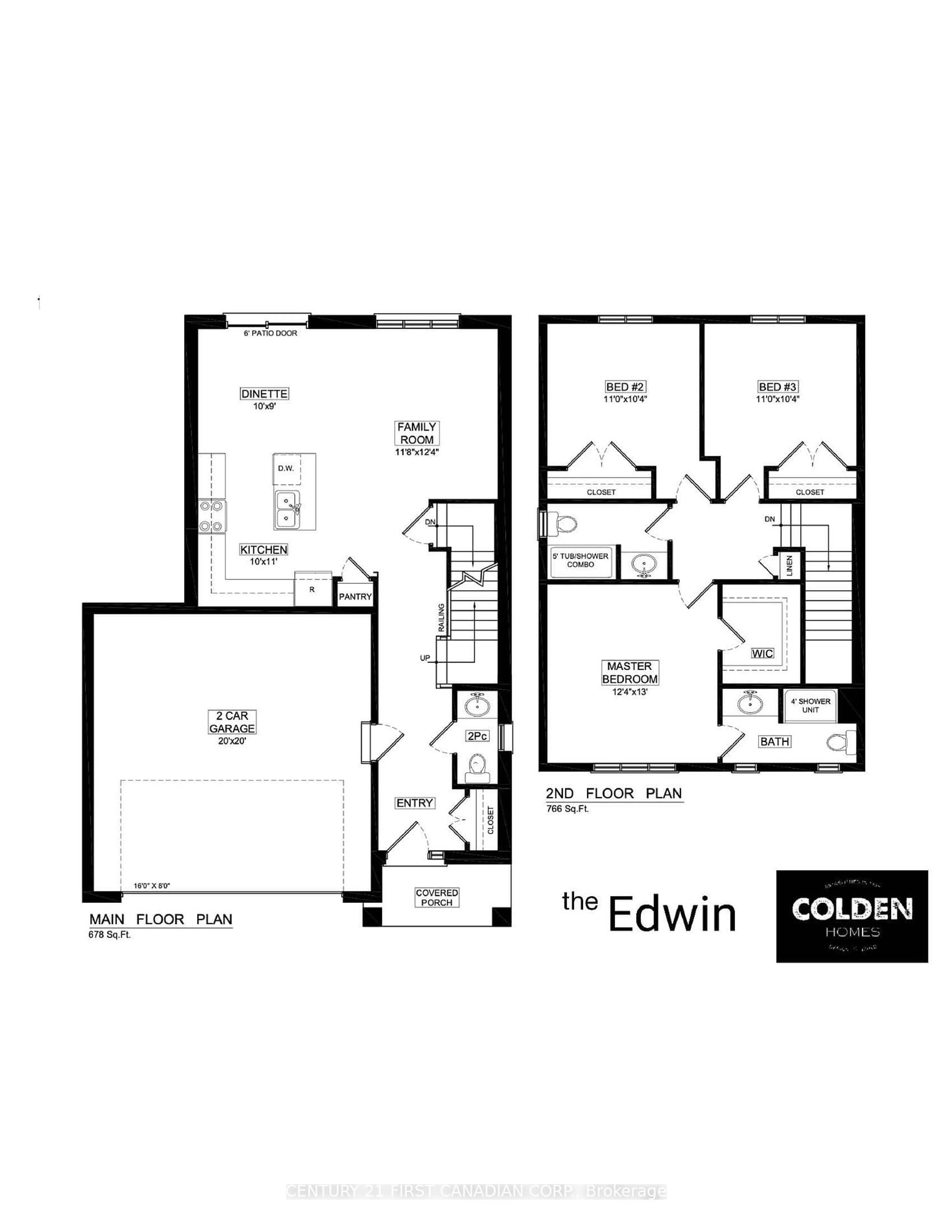 Floor plan for 44 Postma Cres, North Middlesex Ontario N0M 1A0