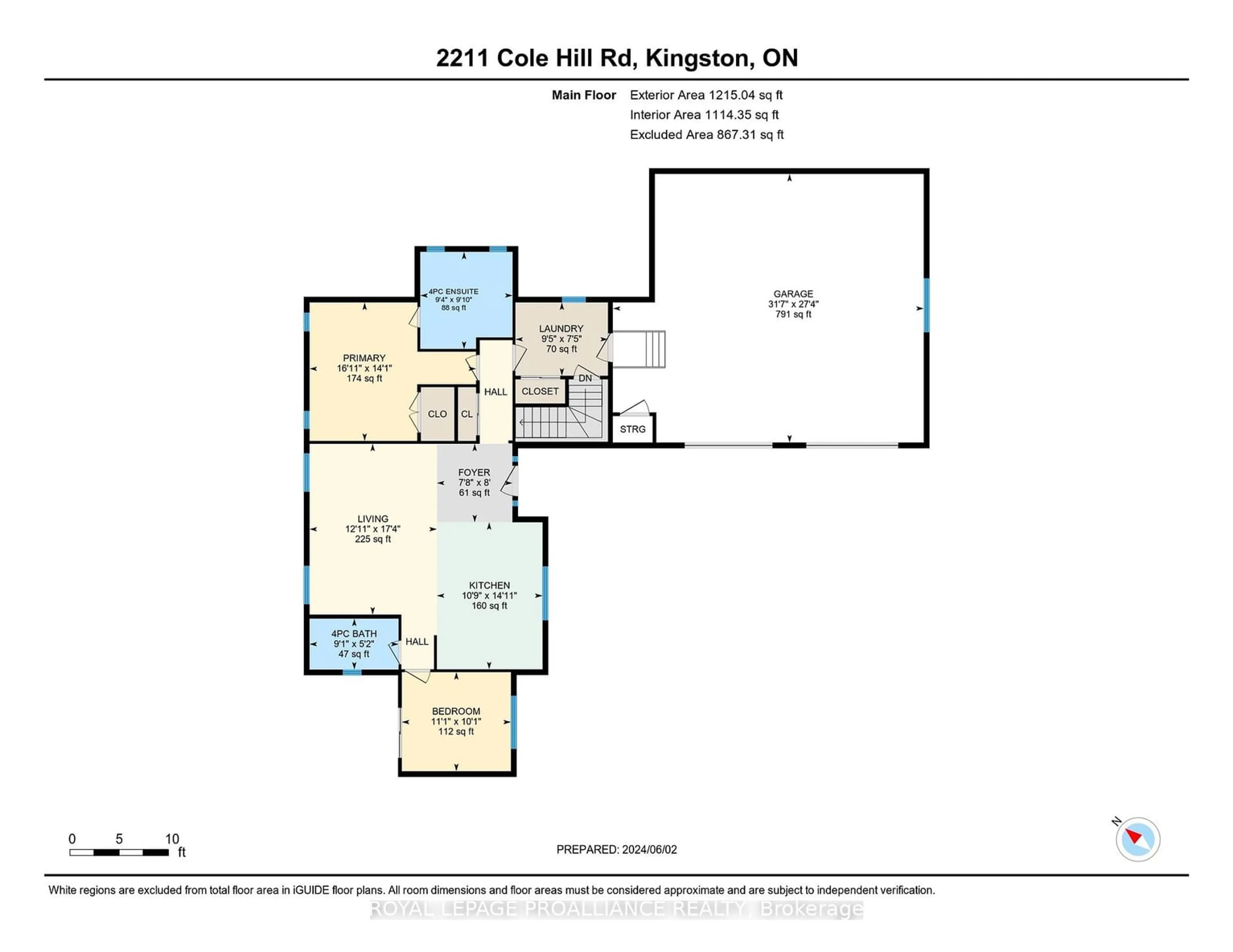Floor plan for 2211 Cole Hill Rd, Kingston Ontario K0H 1S0