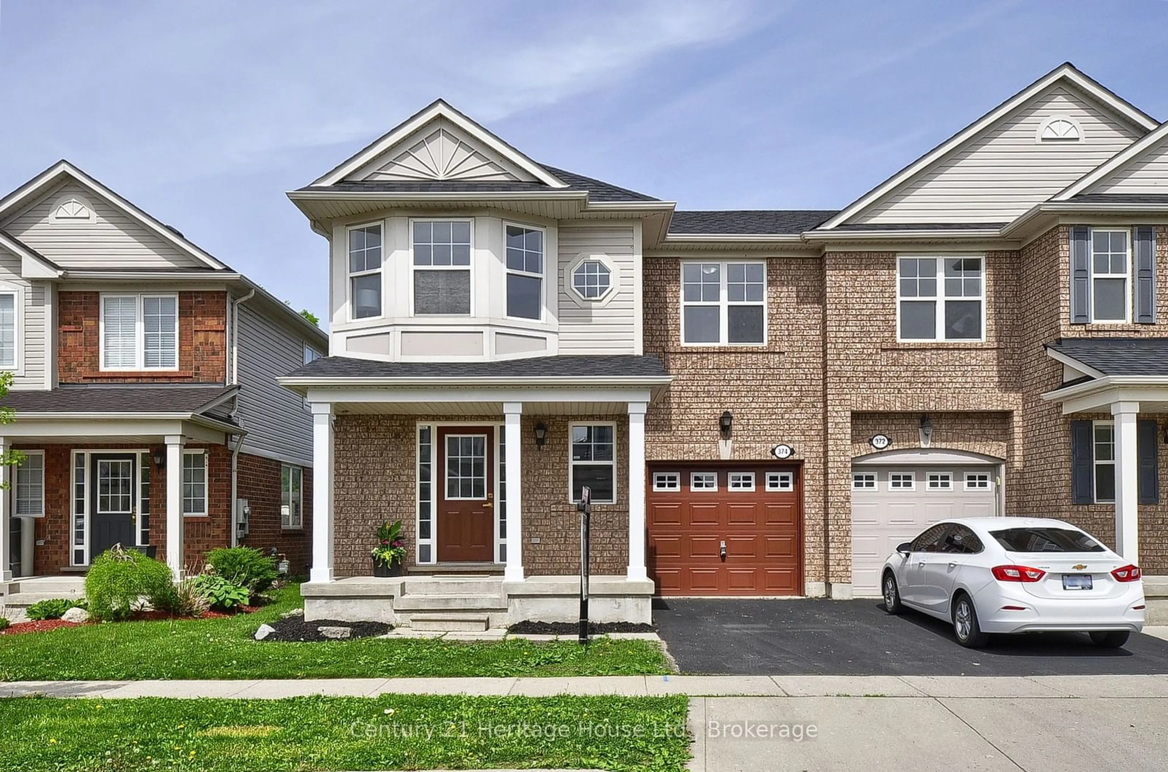 Home with brick exterior material for 374 GARTH MASSEY Dr, Cambridge Ontario N1T 2K5