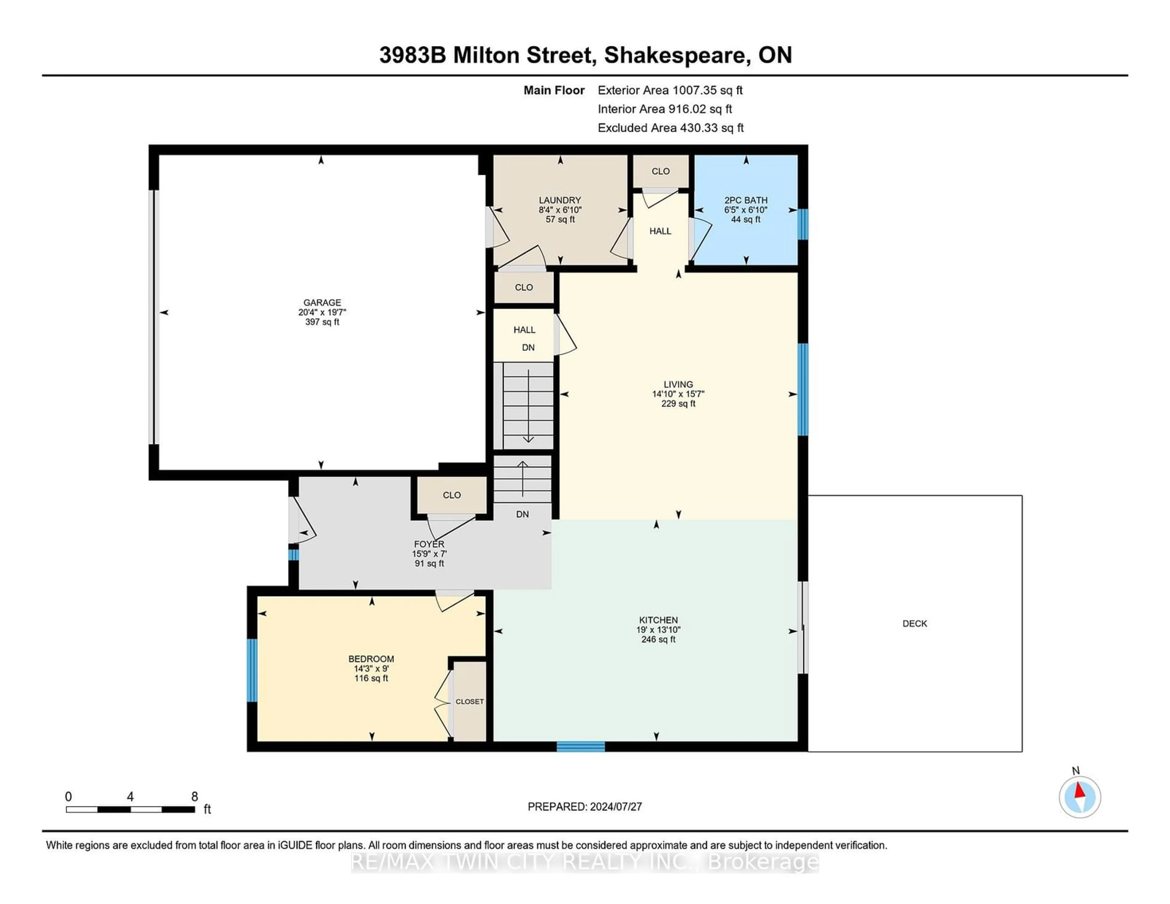 Floor plan for 3983 Milton St, Perth East Ontario N0B 2P0
