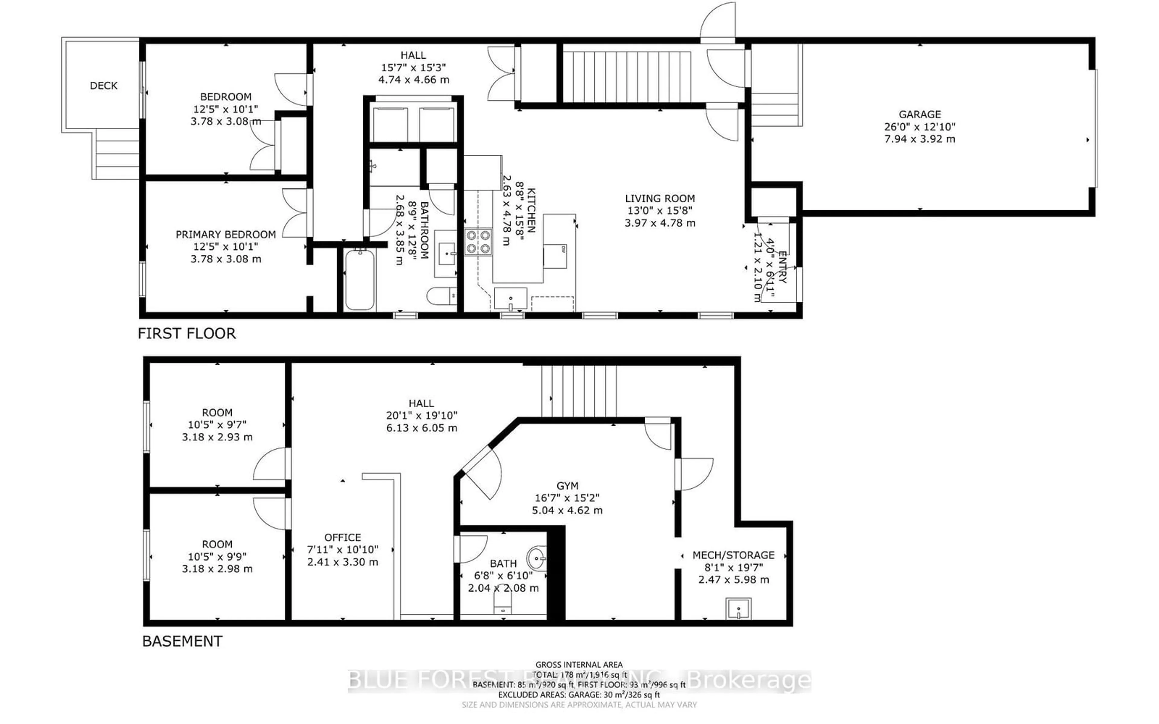 Floor plan for 361 Edmonton St, London Ontario N5W 4Y4