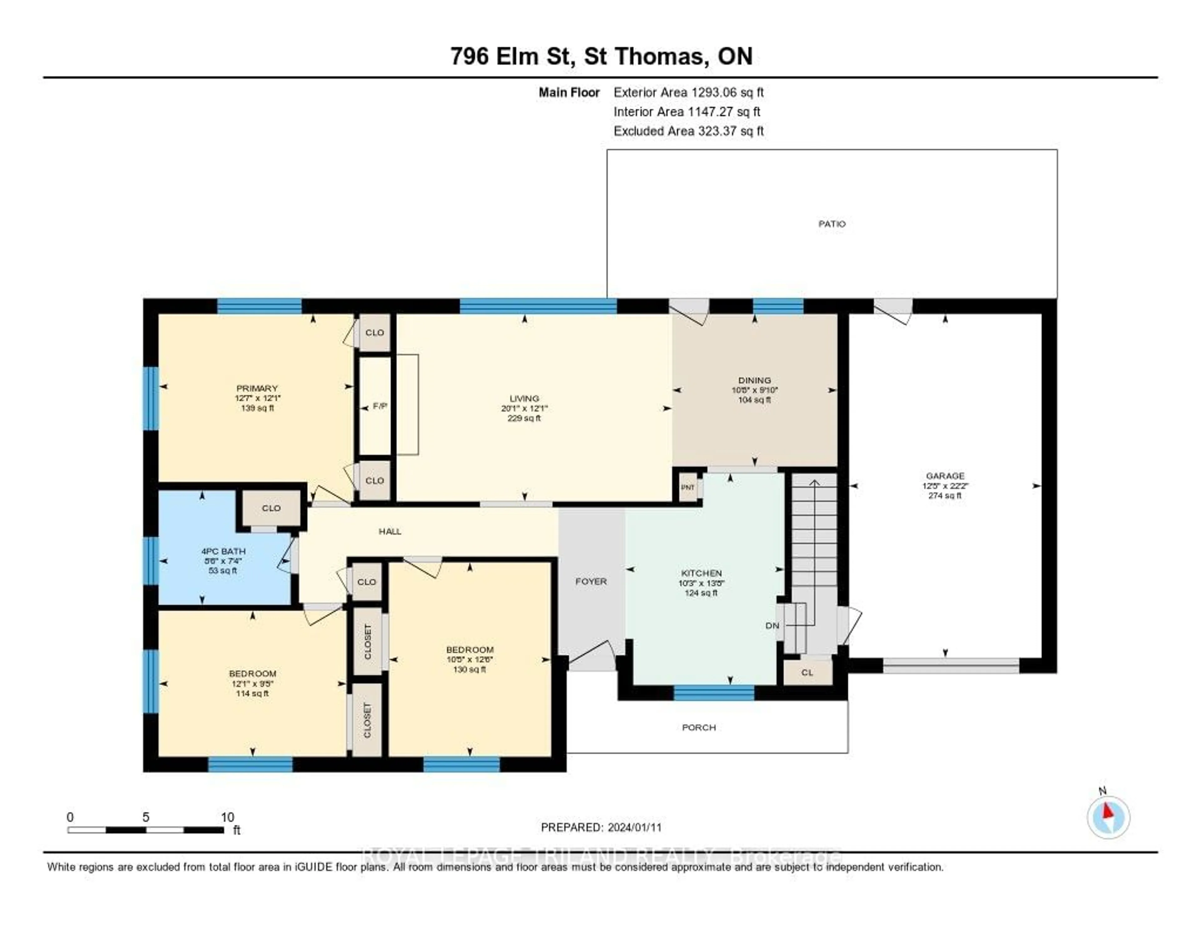 Floor plan for 796 Elm St, St. Thomas Ontario N5R 1L5