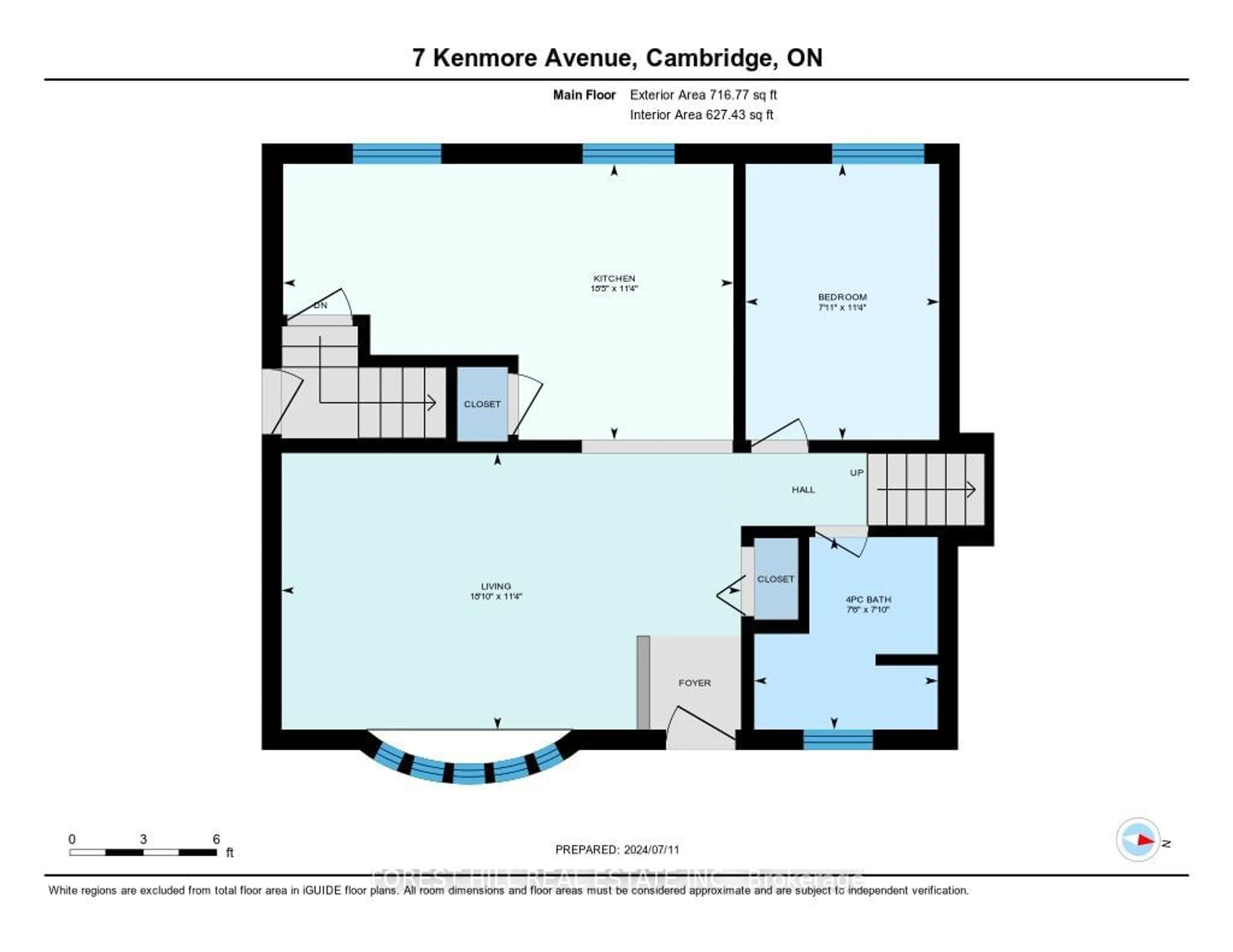 Floor plan for 7 Kenmore Ave, Waterloo Ontario N1S 3H4
