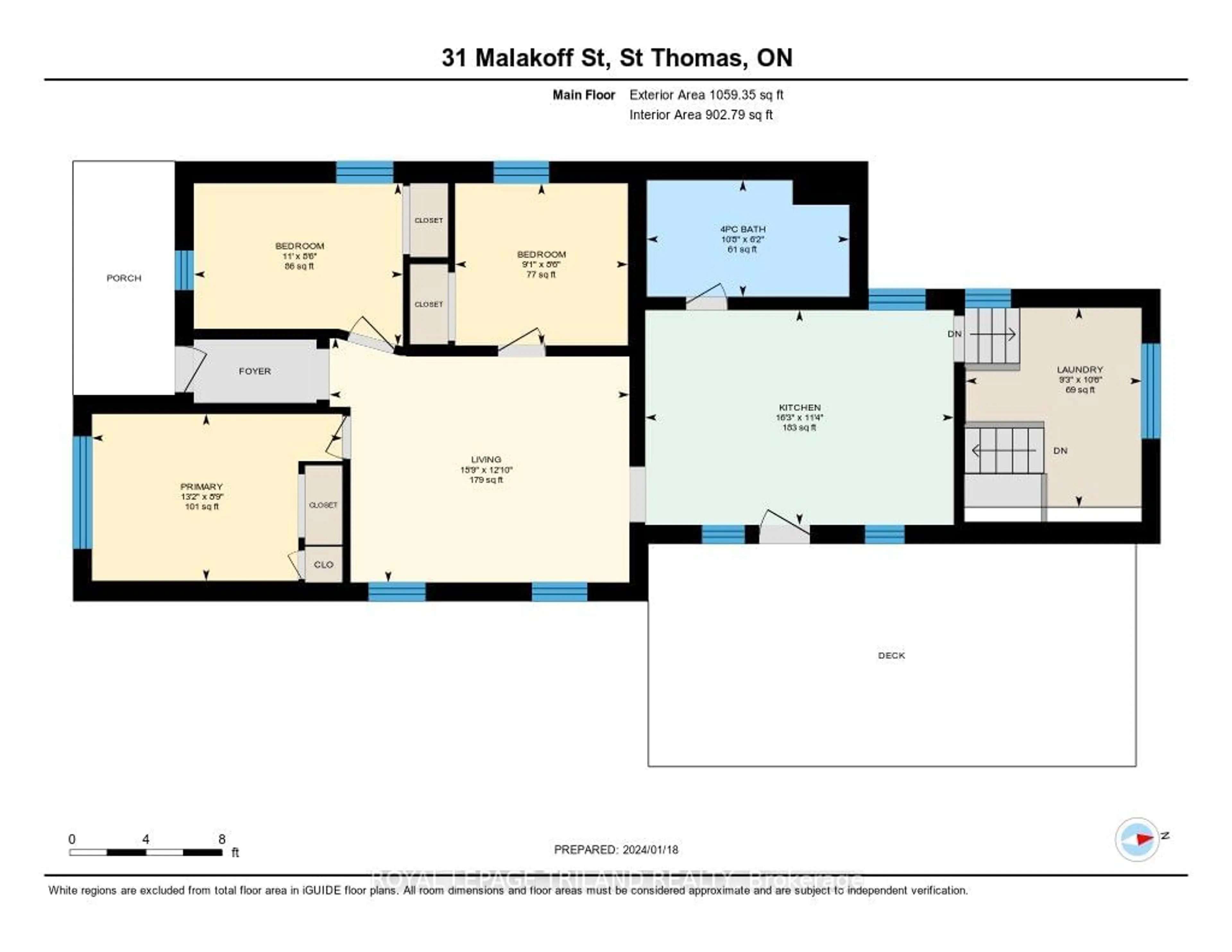 Floor plan for 31 Malakoff St, St. Thomas Ontario N5P 1L8
