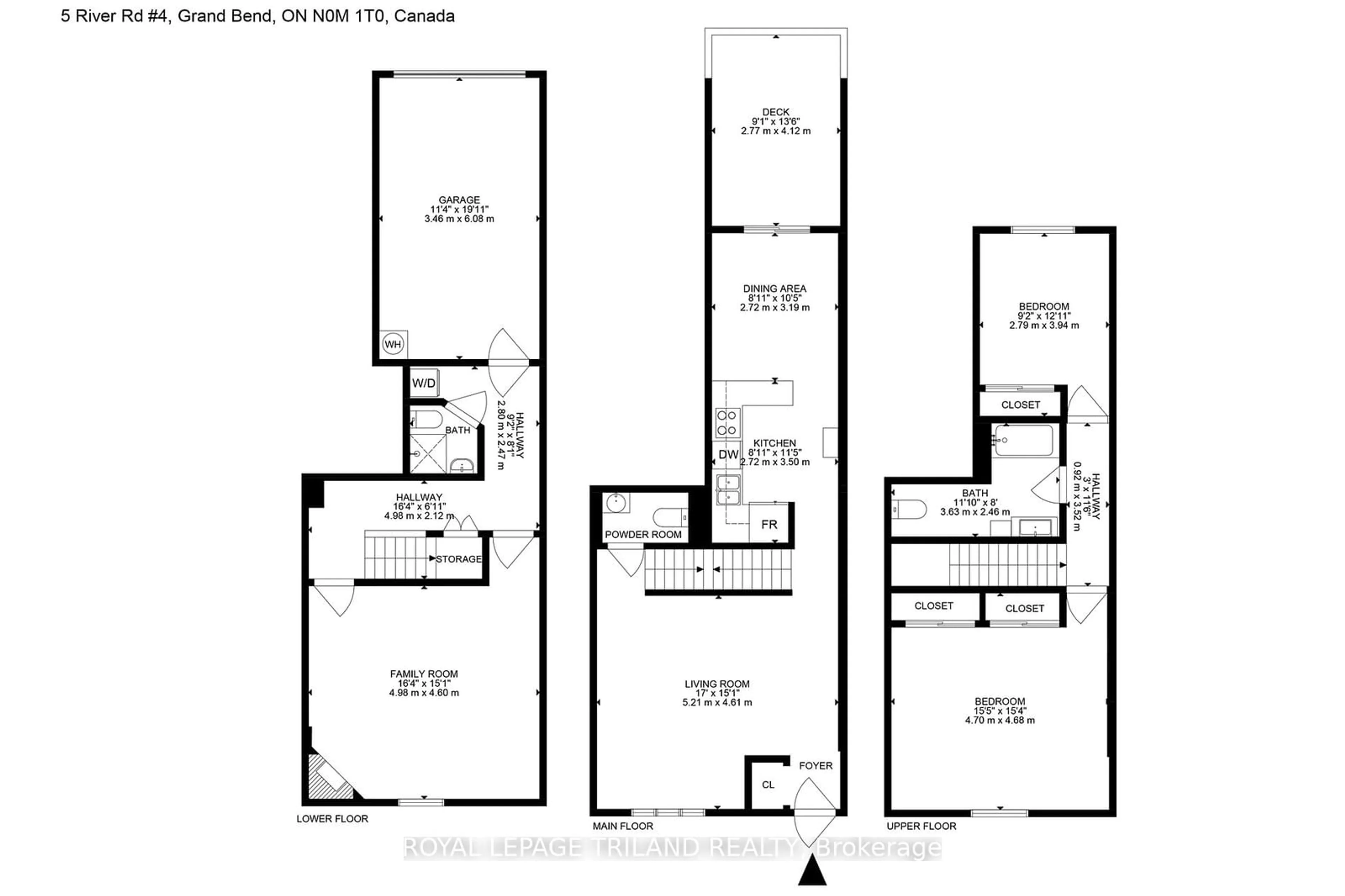 Floor plan for 5 River Rd #4, Lambton Shores Ontario N0M 1T0