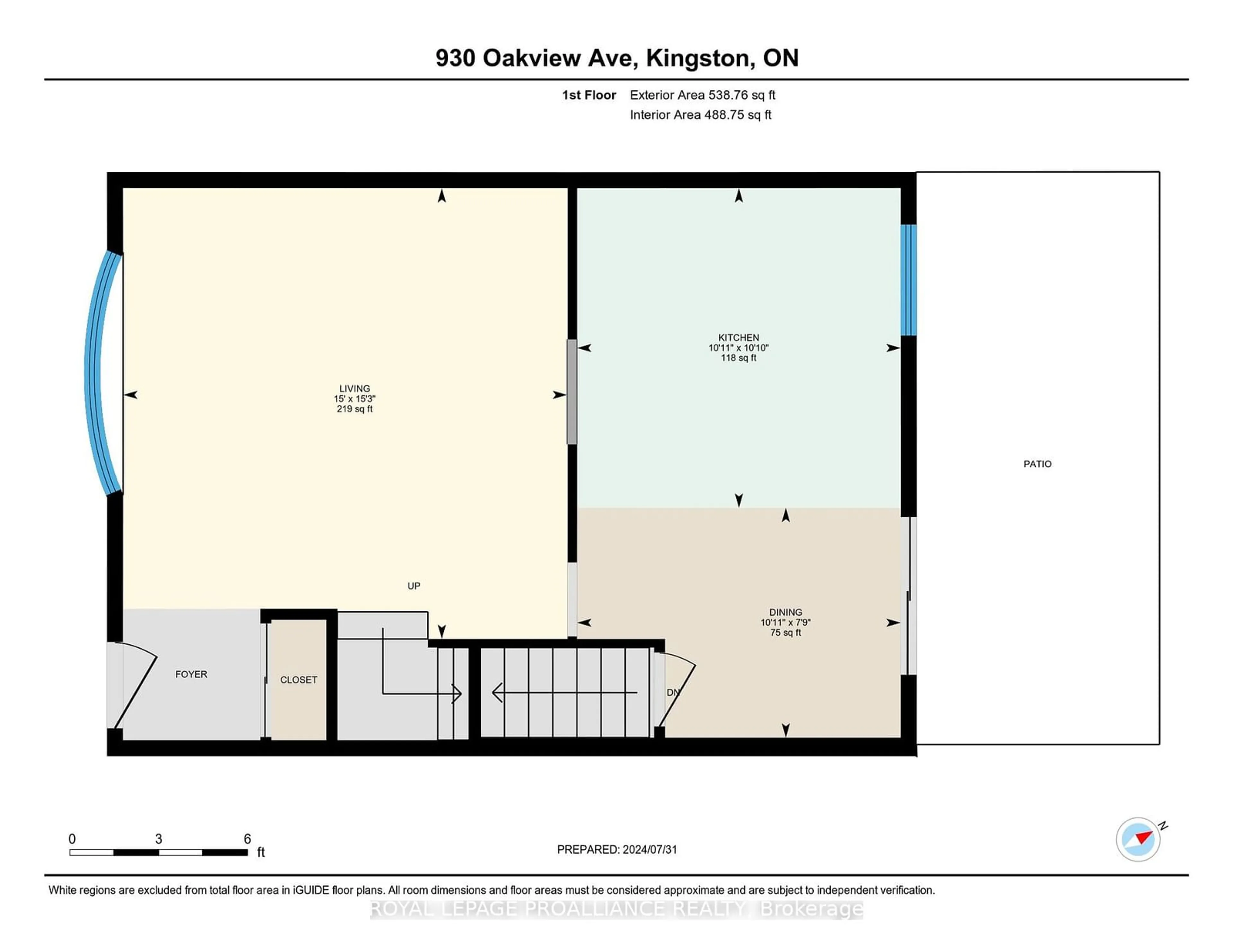 Floor plan for 930 Oakview Ave #134, Kingston Ontario K7M 6V6