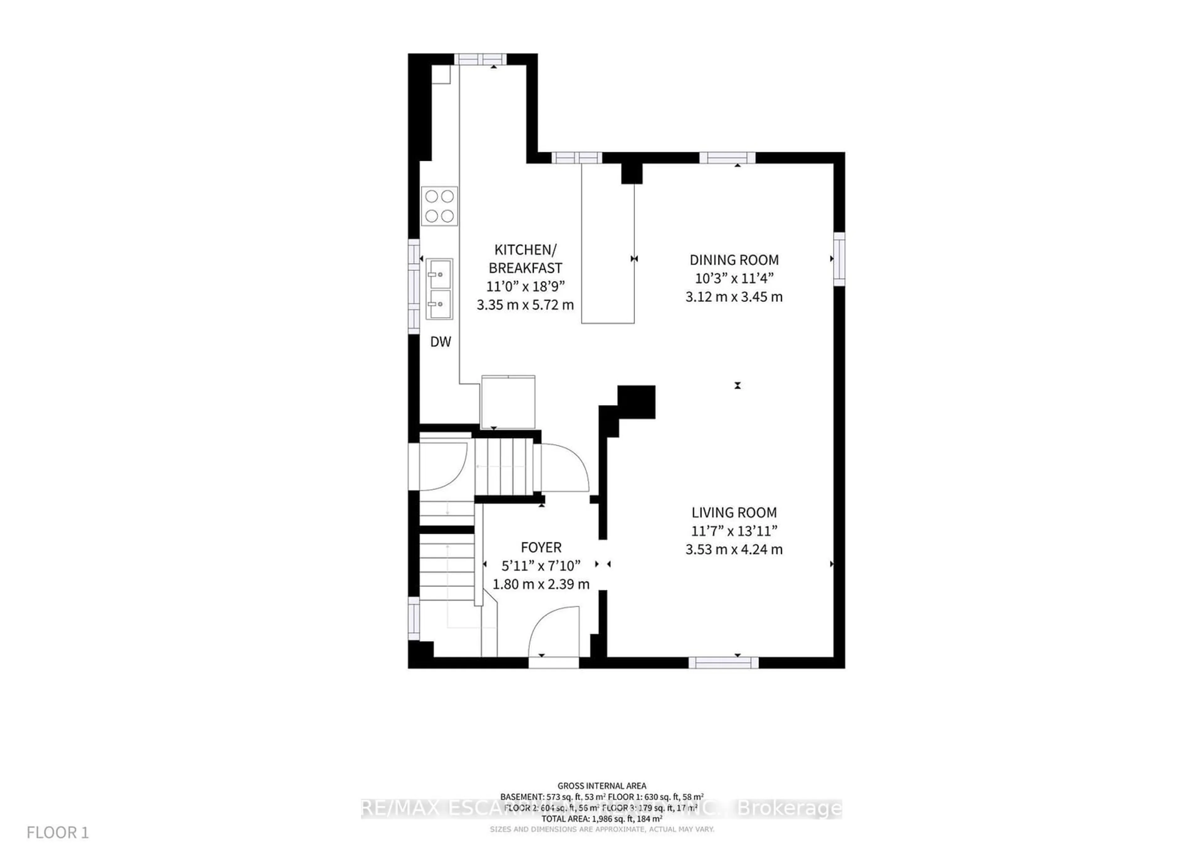 Floor plan for 117 Elmview St, Welland Ontario L3C 4K9