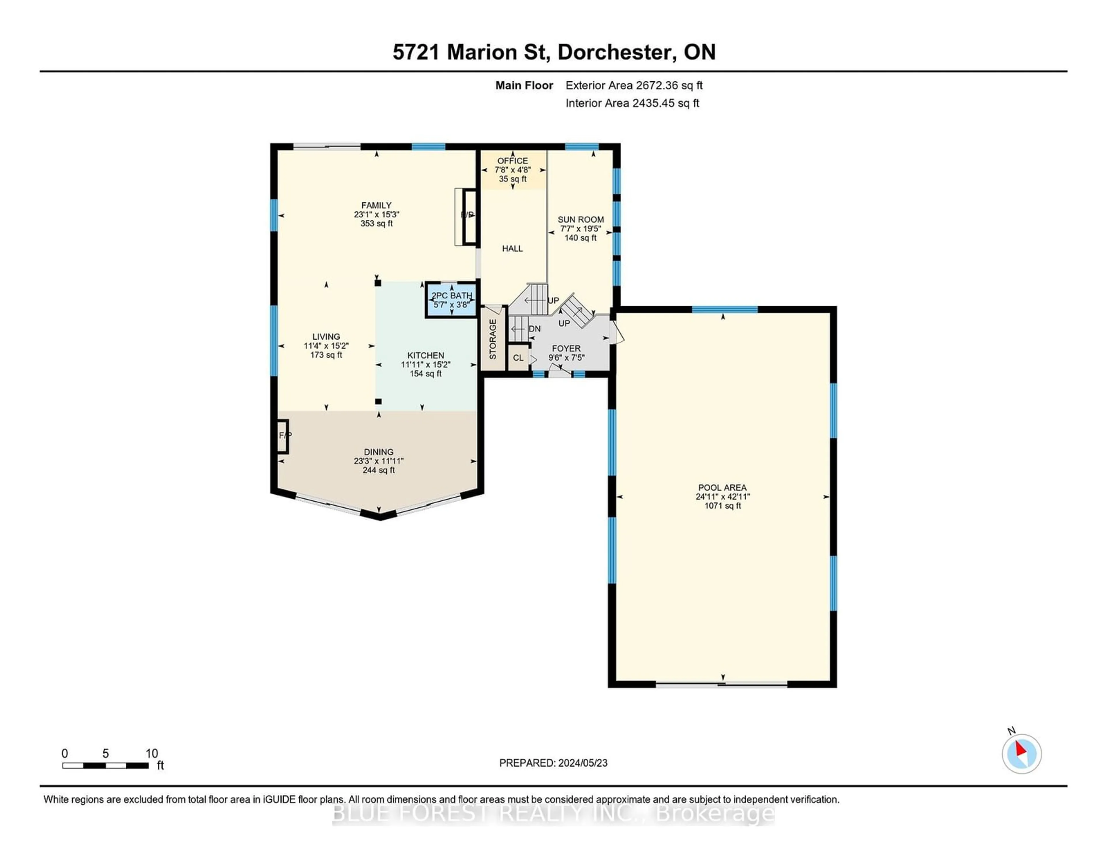 Floor plan for 5721 Marion St, Thames Centre Ontario N0L 1G4