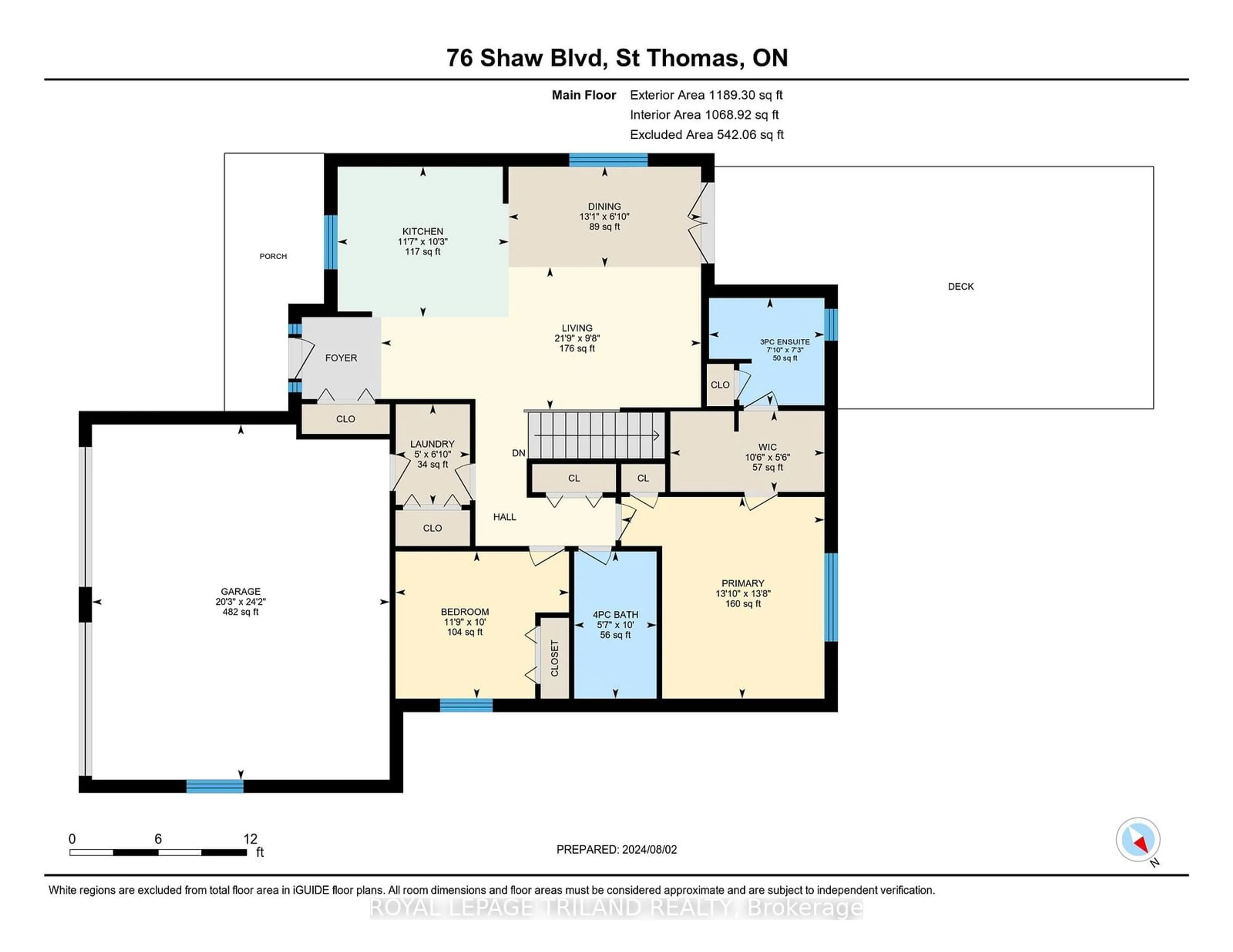 Floor plan for 76 Shaw Blvd, Central Elgin Ontario N5P 4N8