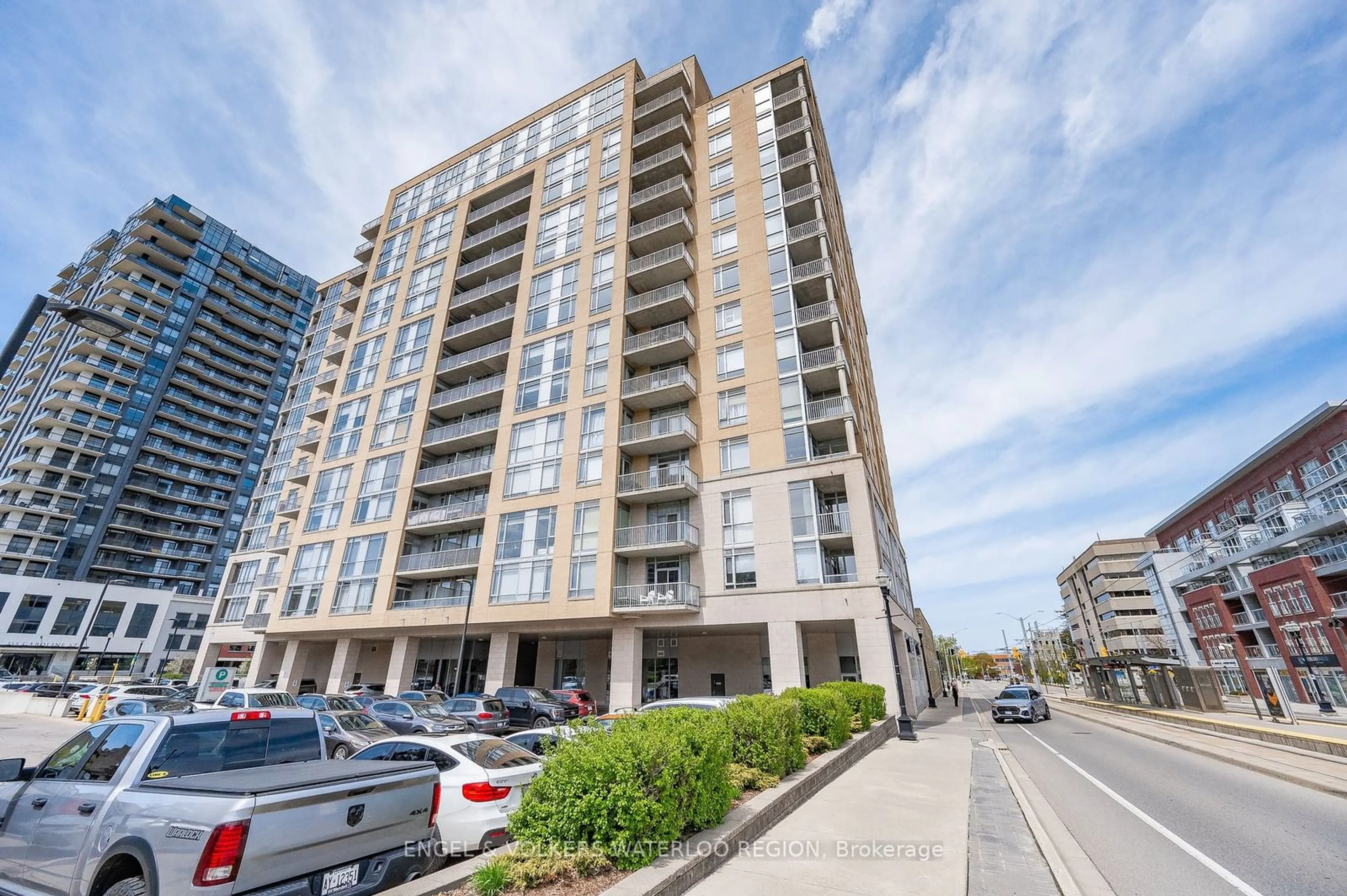 A pic from exterior of the house or condo for 191 KING St #607, Waterloo Ontario N2J 1R1