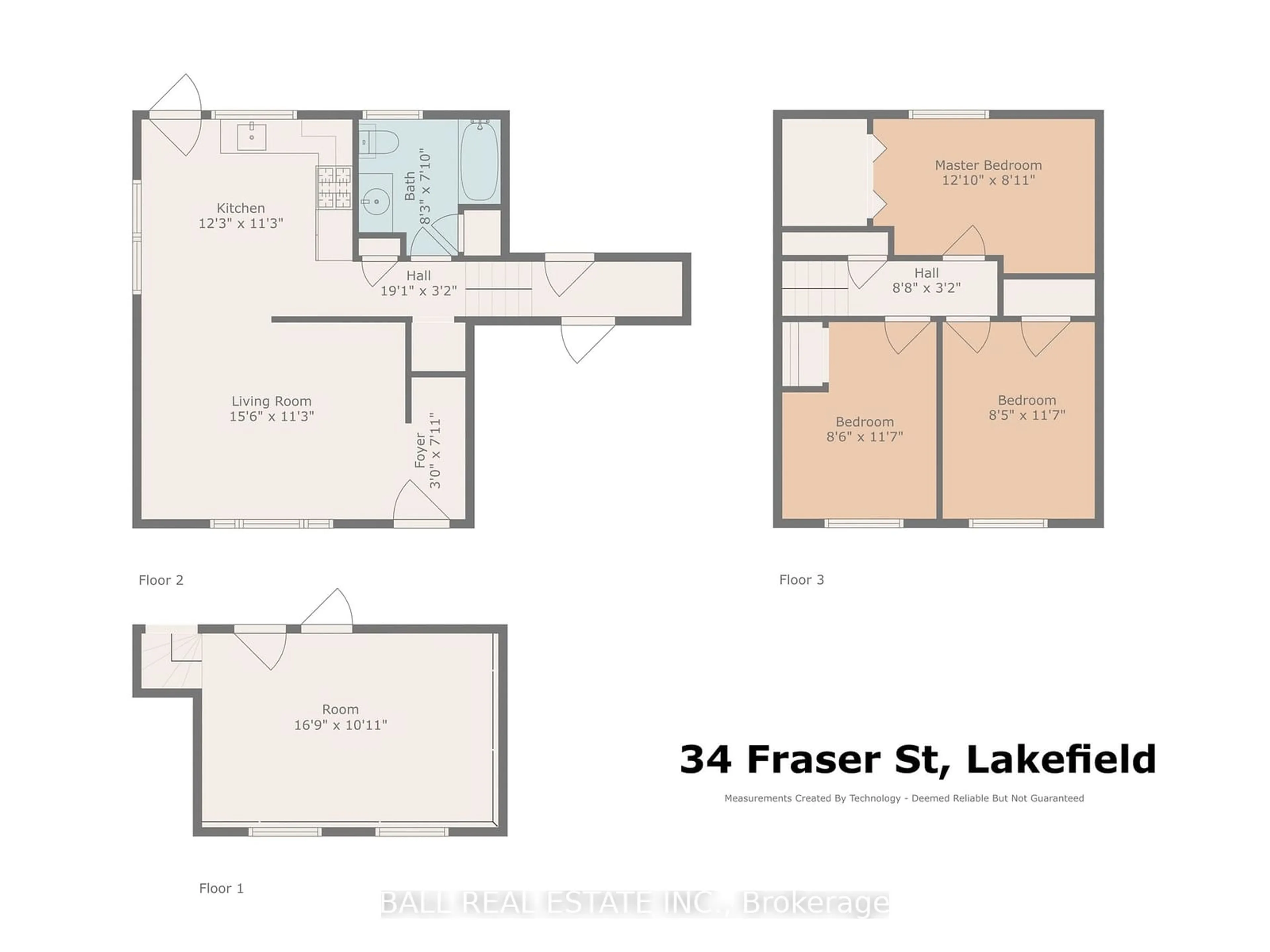 Floor plan for 34 Fraser St, Smith-Ennismore-Lakefield Ontario K0L 2H0