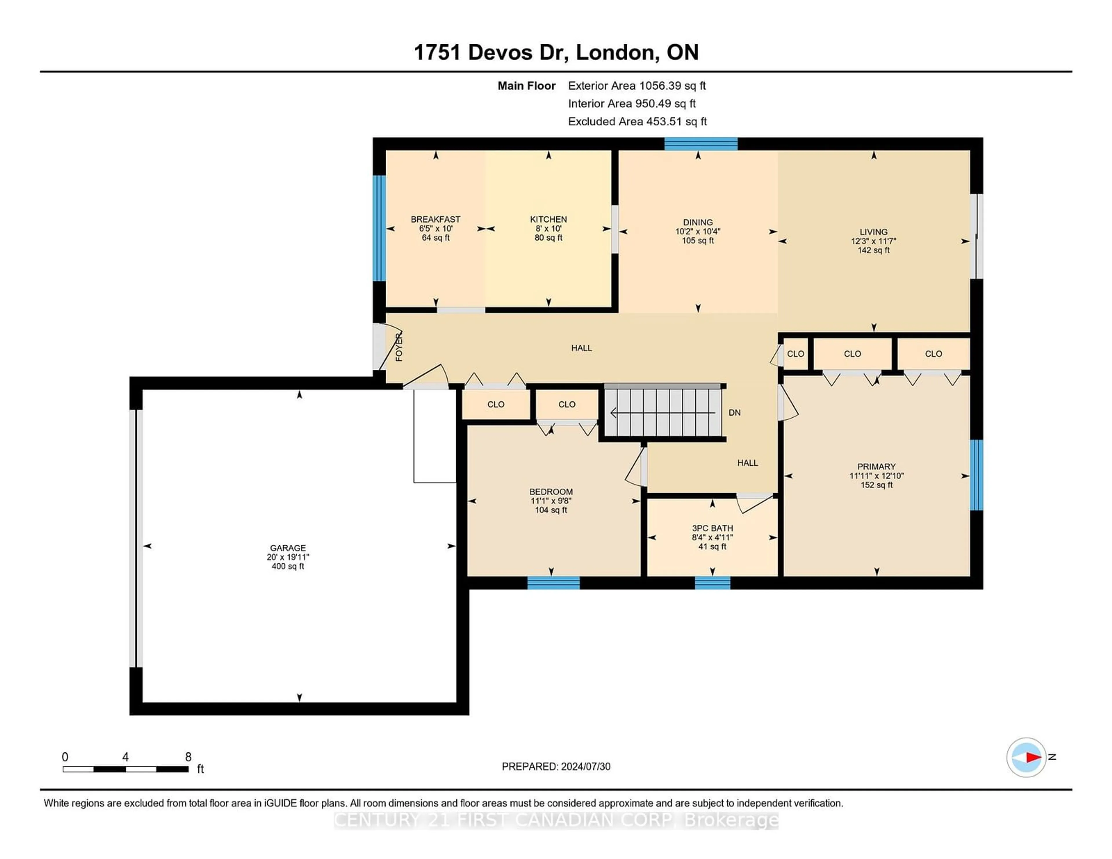 Floor plan for 1751 Devos Dr, London Ontario N5X 4H9