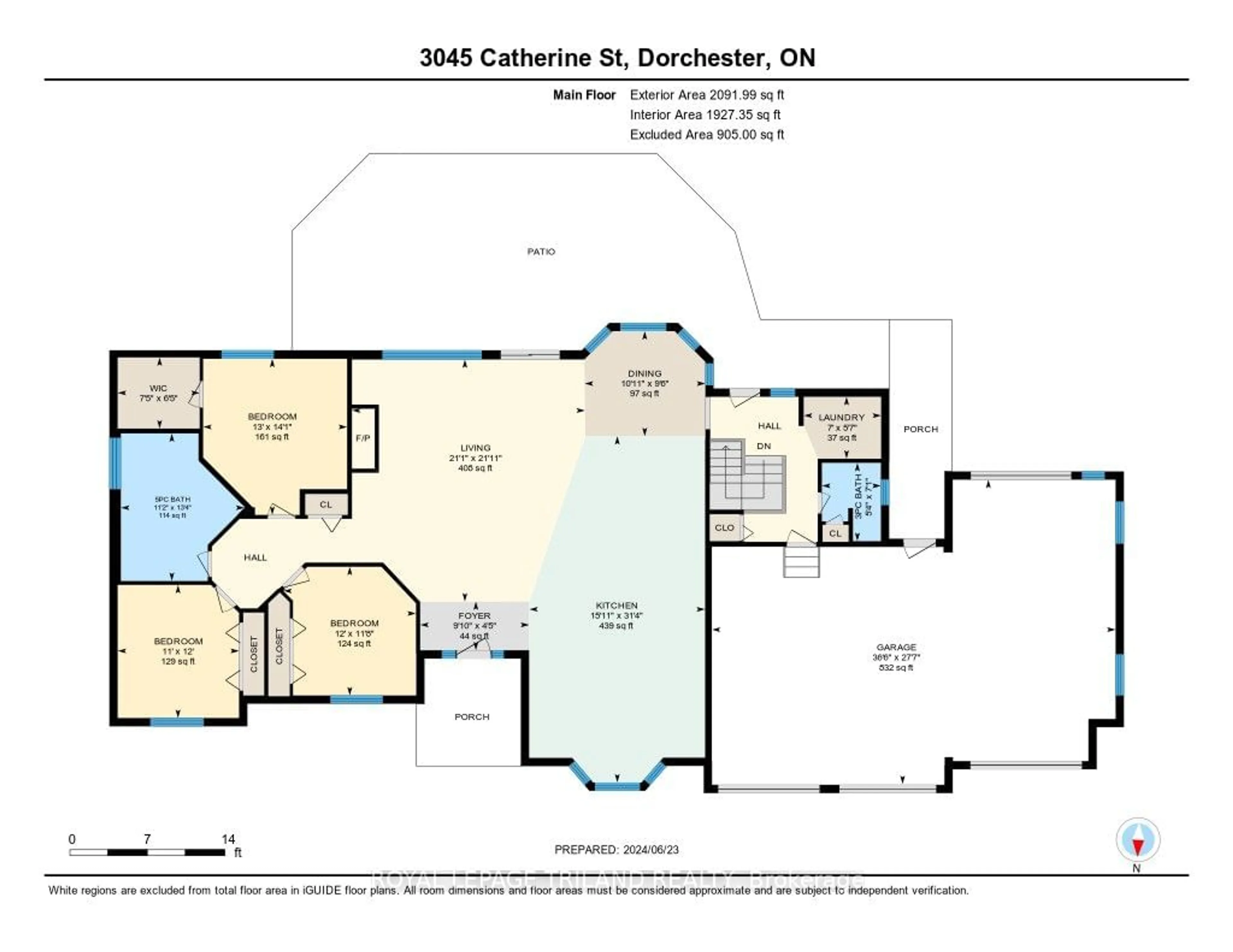 Floor plan for 3045 Catherine St, Thames Centre Ontario N0L 1G4