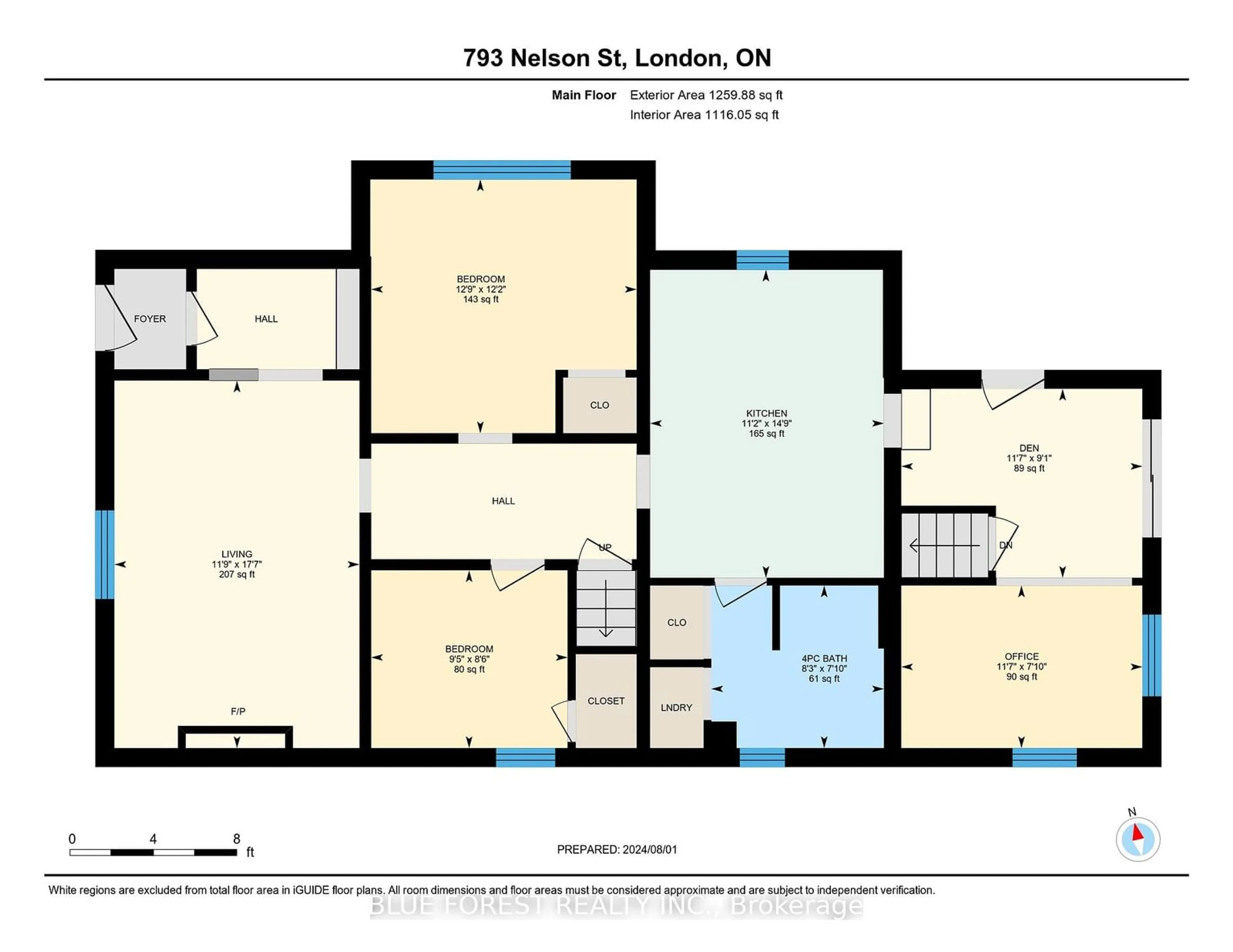 Floor plan for 793 Nelson St, London Ontario N5Z 1K2