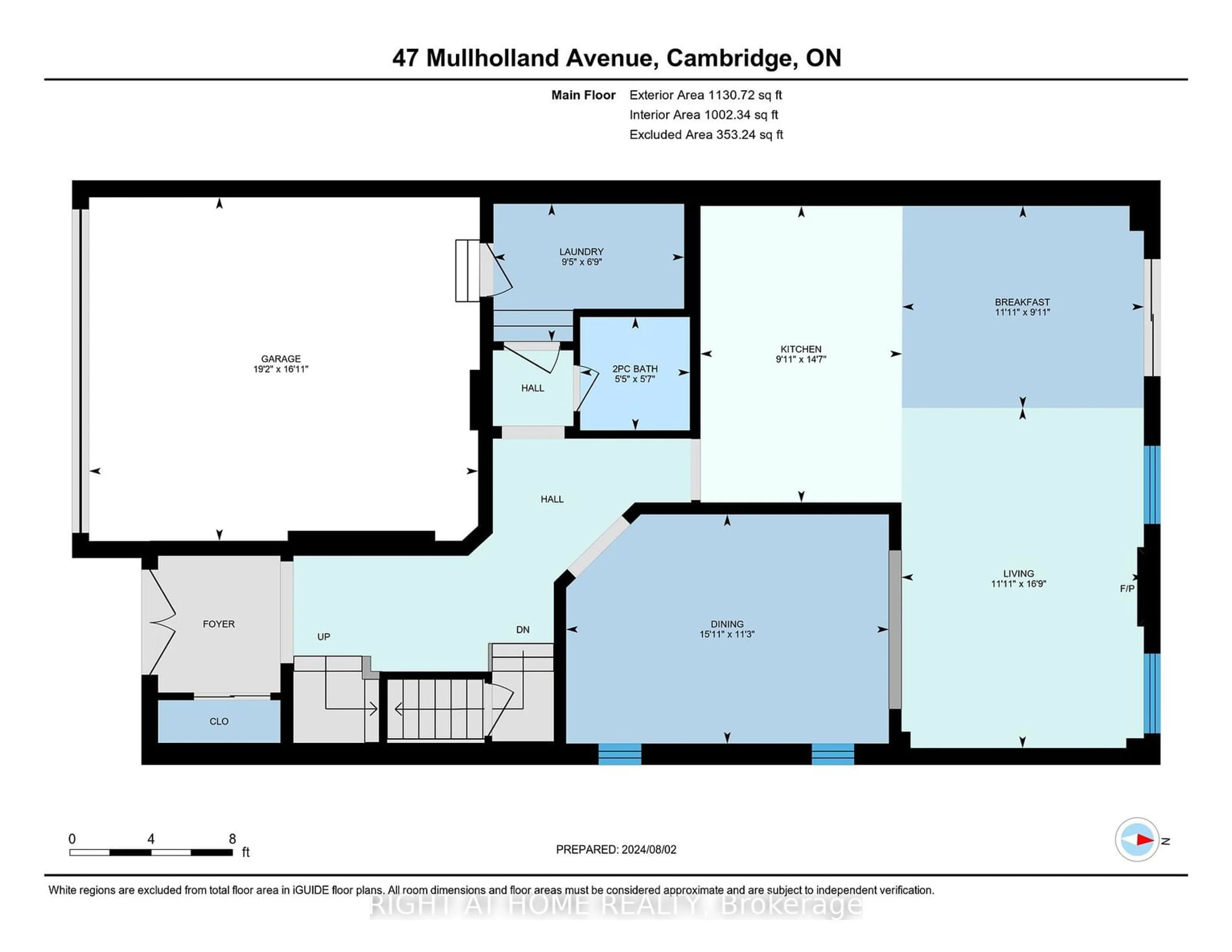 Floor plan for 47 Mullholland Ave, Cambridge Ontario N3H 0C3