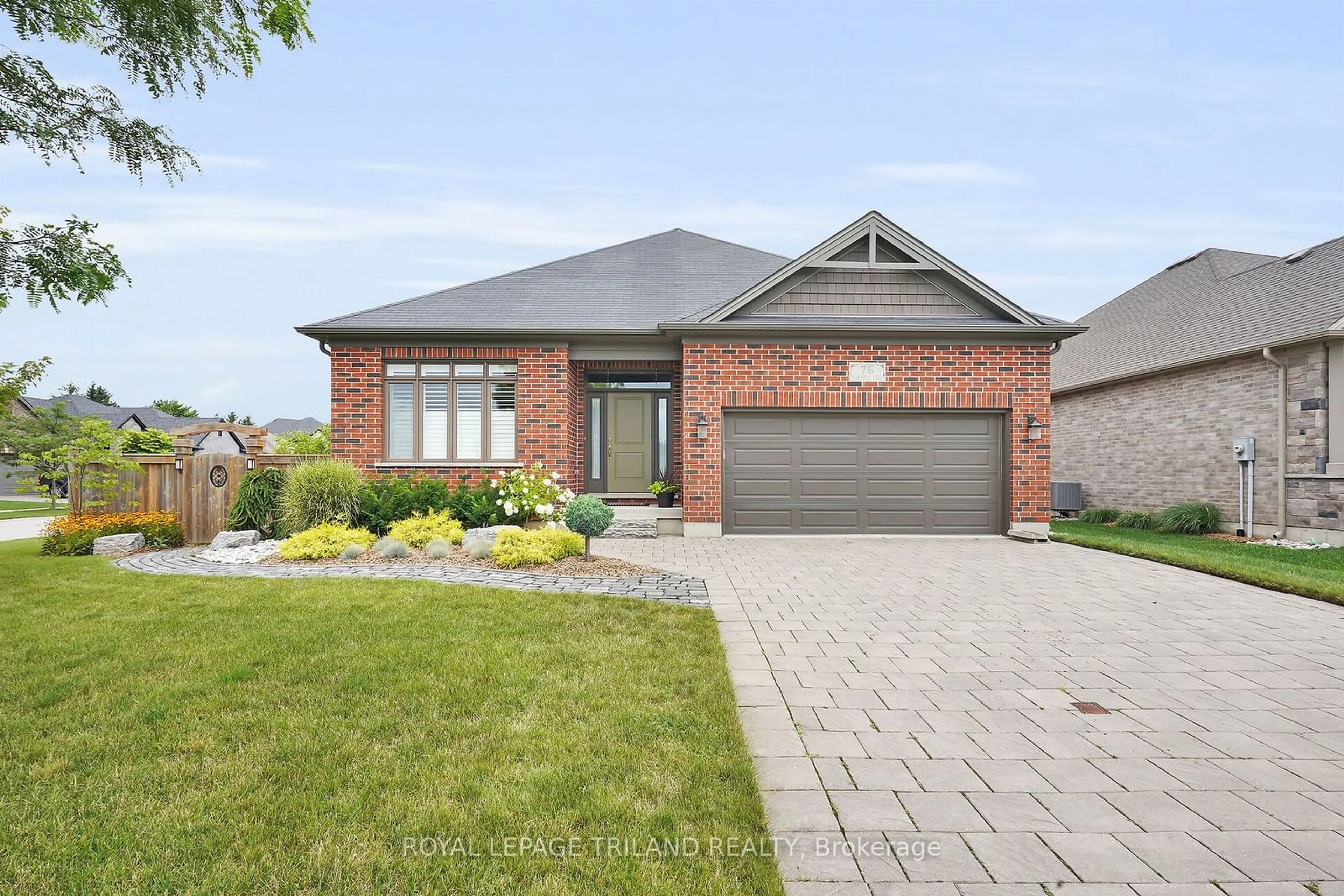 Home with brick exterior material for 76 Mayapple Cres, Middlesex Centre Ontario N0M 2A0