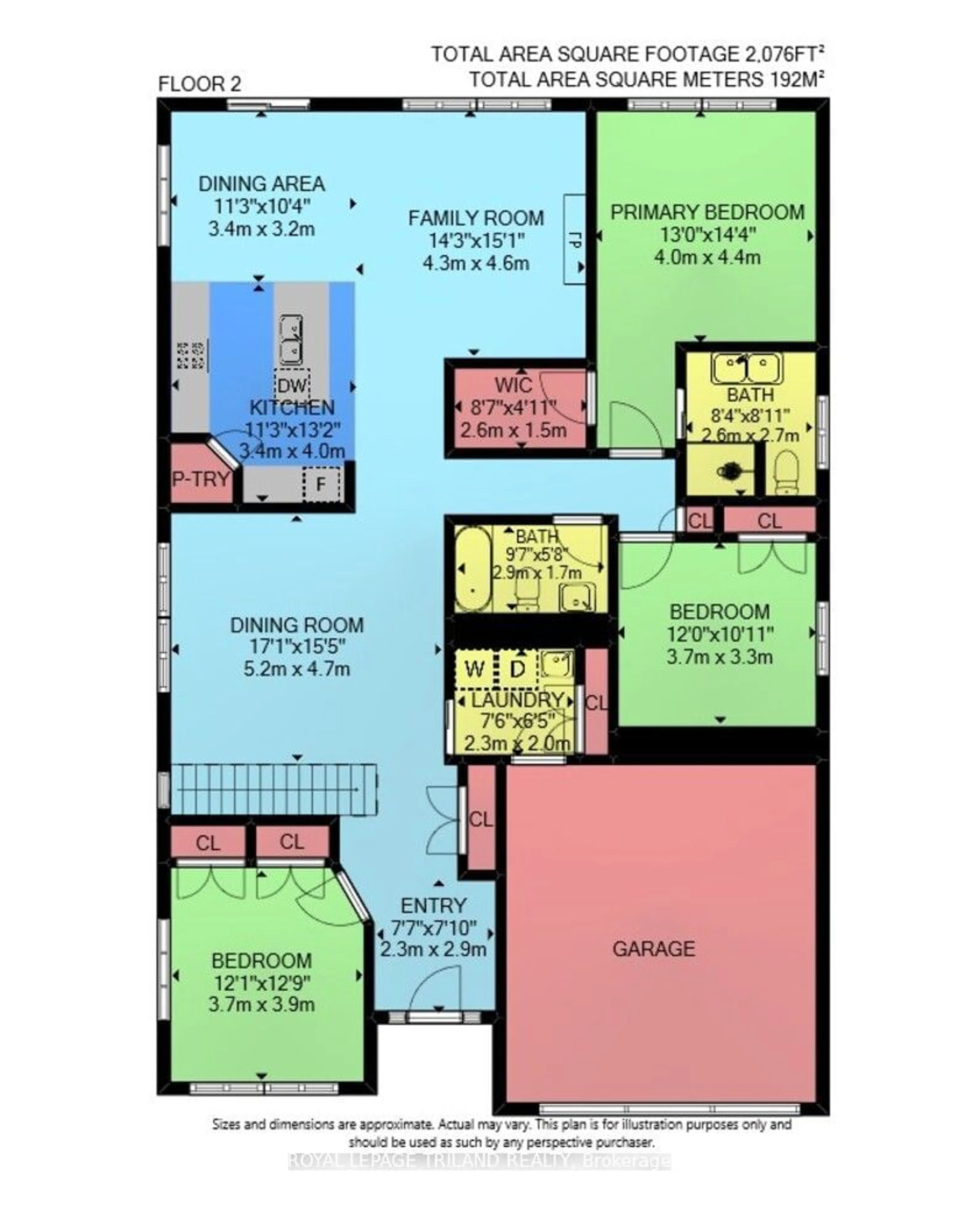 Floor plan for 76 Mayapple Cres, Middlesex Centre Ontario N0M 2A0