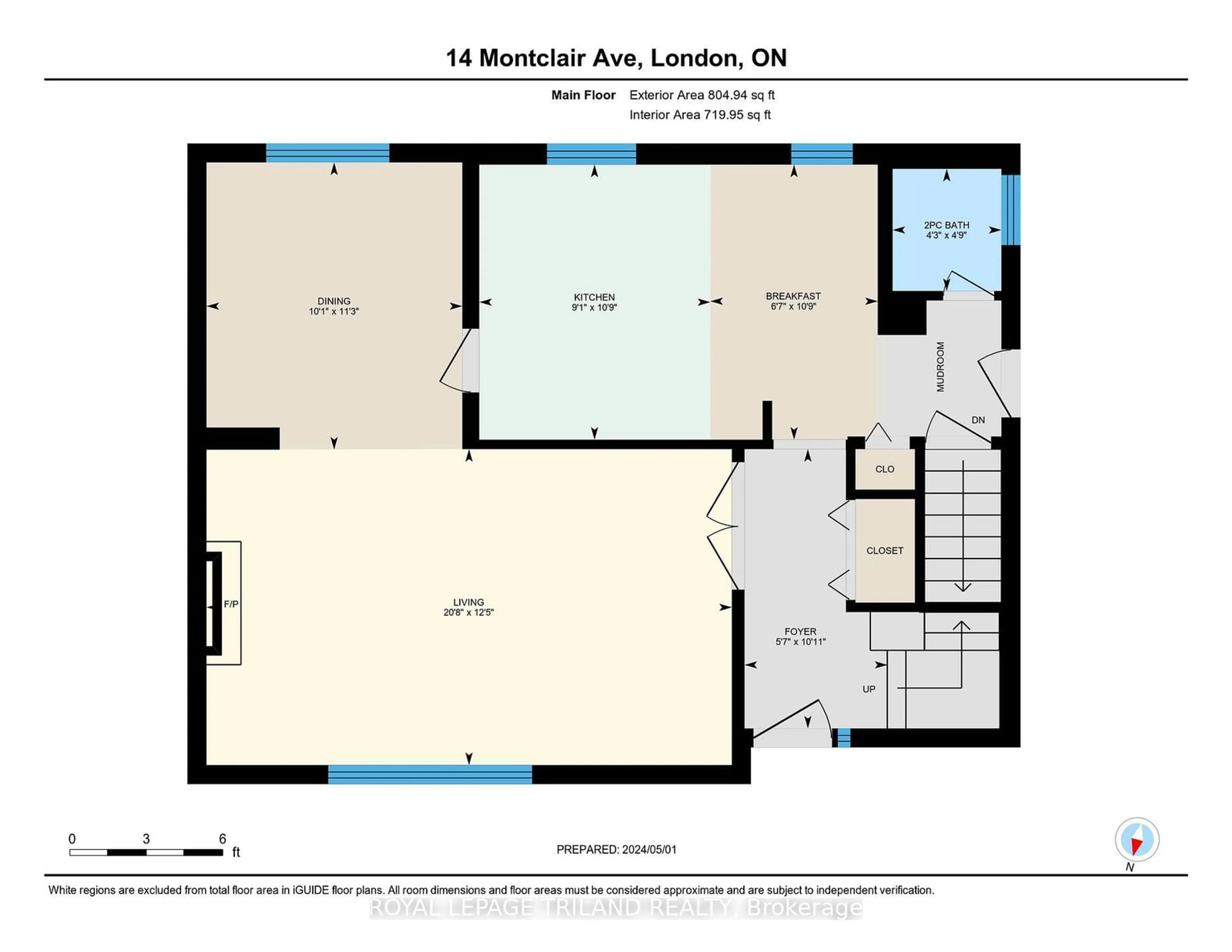 Floor plan for 14 MONTCLAIR Ave, London Ontario N6H 3V1