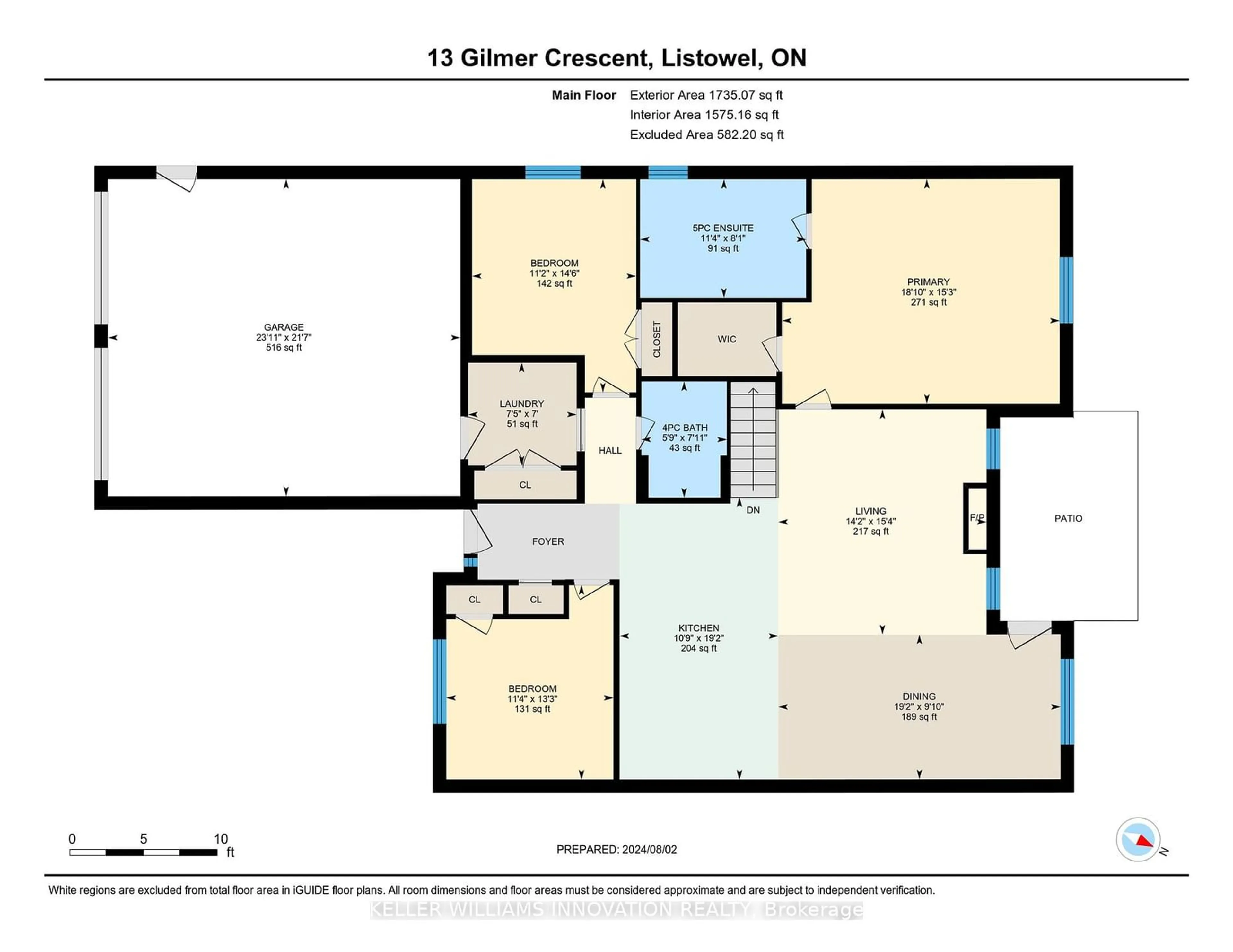 Floor plan for 13 Gilmer Cres, North Perth Ontario N4W 0H2