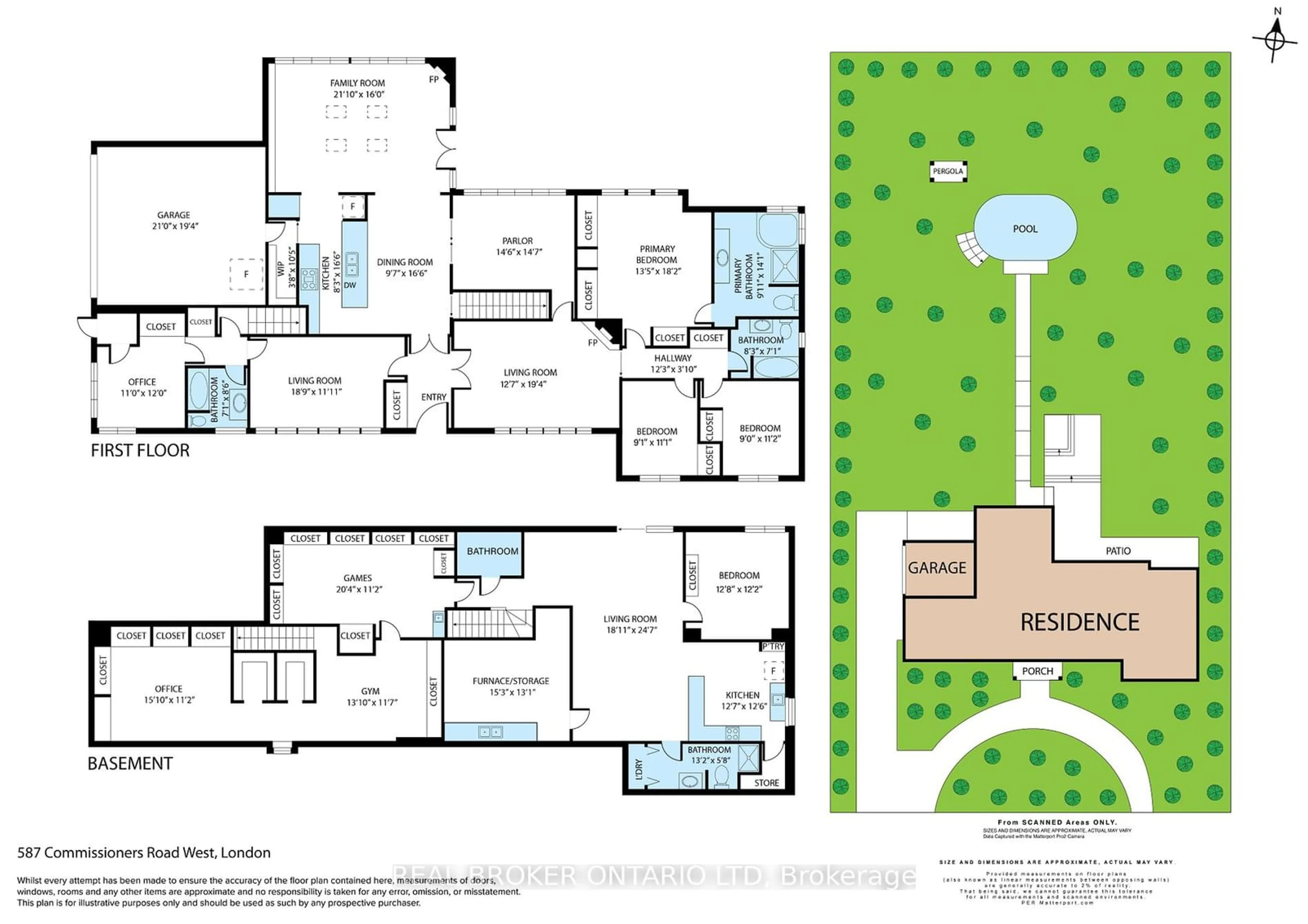 Floor plan for 587 Commissioners Rd, London Ontario N6K 1B6