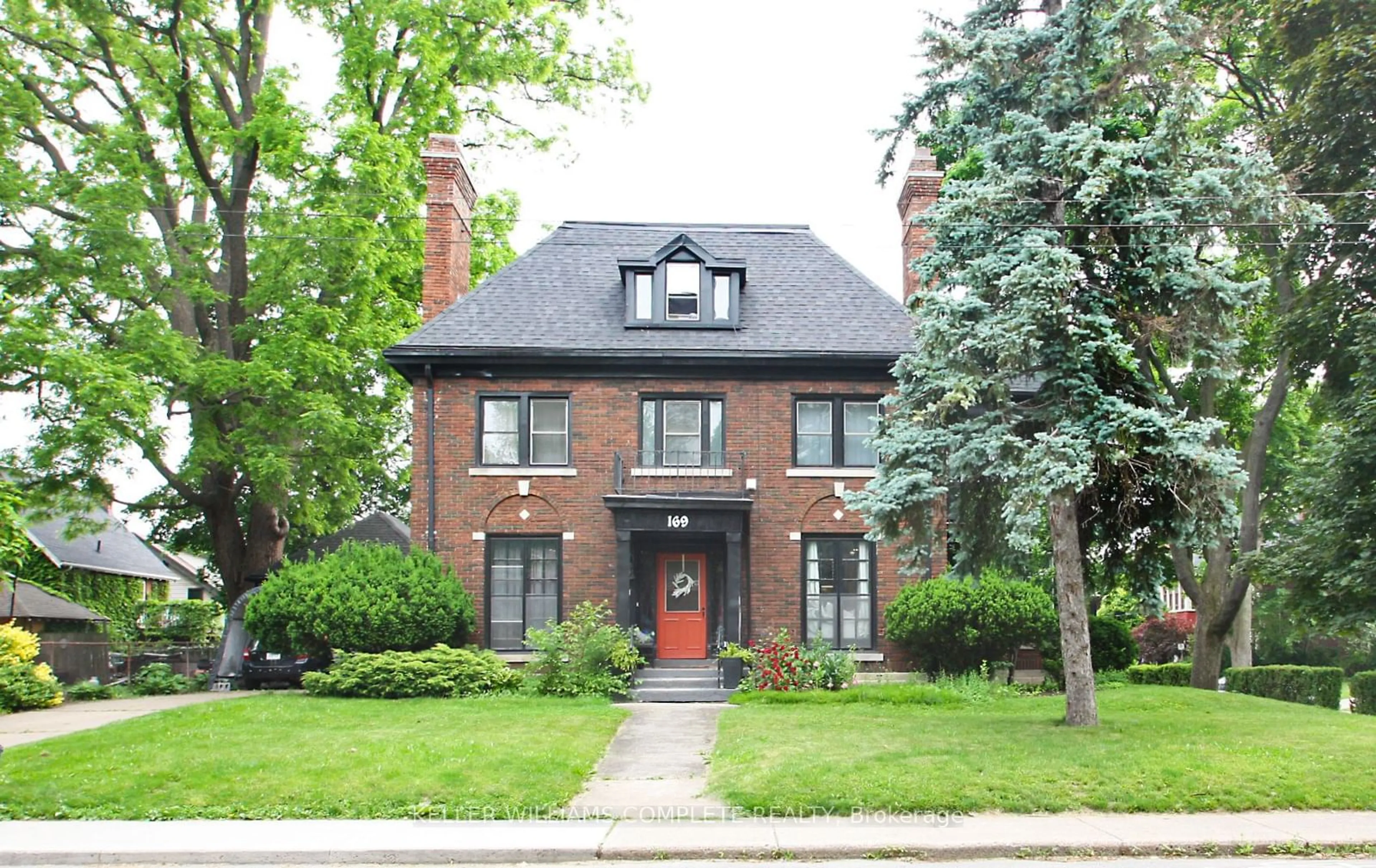 Home with brick exterior material for 169 Delaware Ave, Hamilton Ontario L8M 1V7