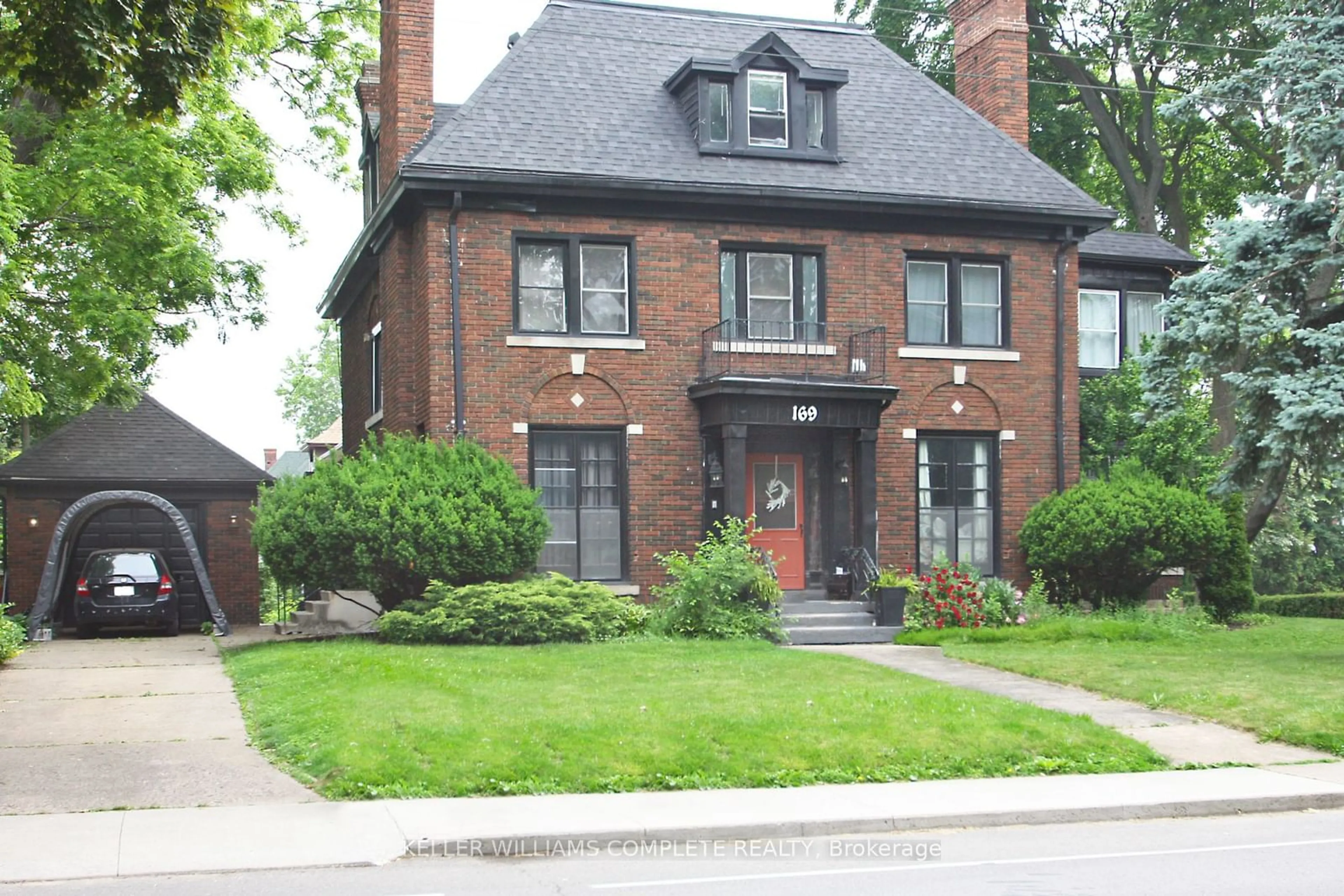 Home with brick exterior material for 169 Delaware Ave, Hamilton Ontario L8M 1V7