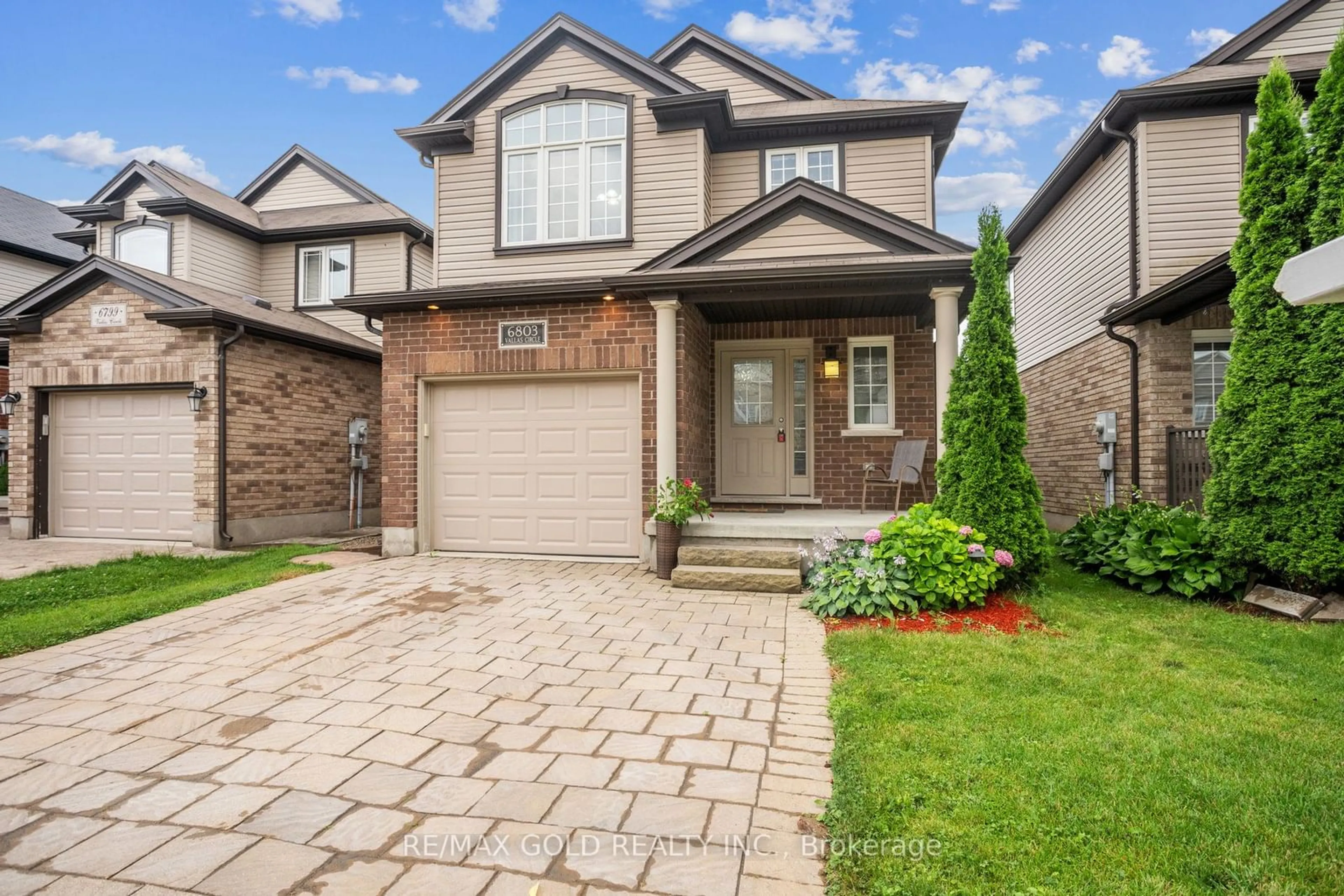 Home with brick exterior material for 6803 Vallas Circ, London Ontario N6P 0B5