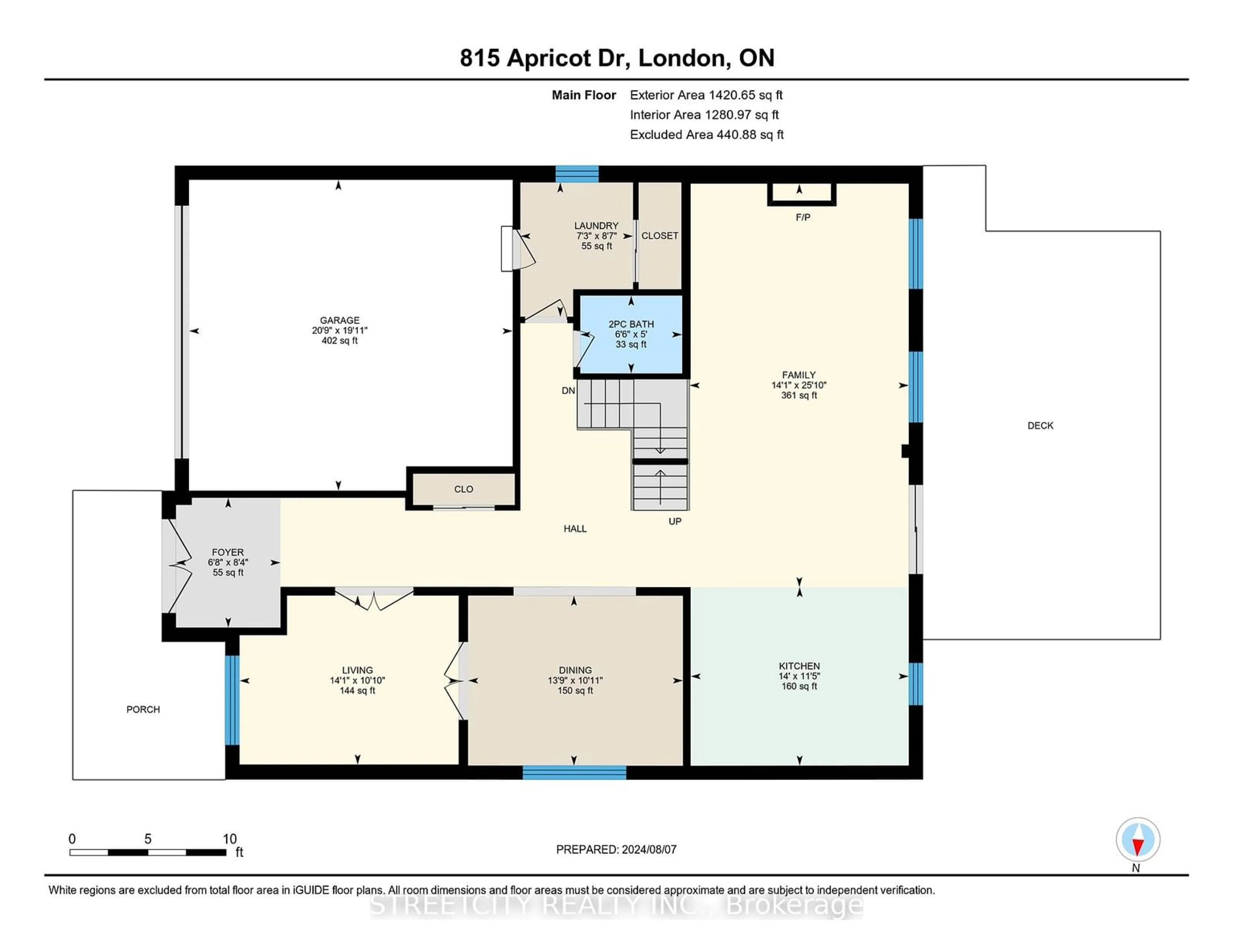 Floor plan for 815 Apricot Dr, London Ontario N6K 5A8