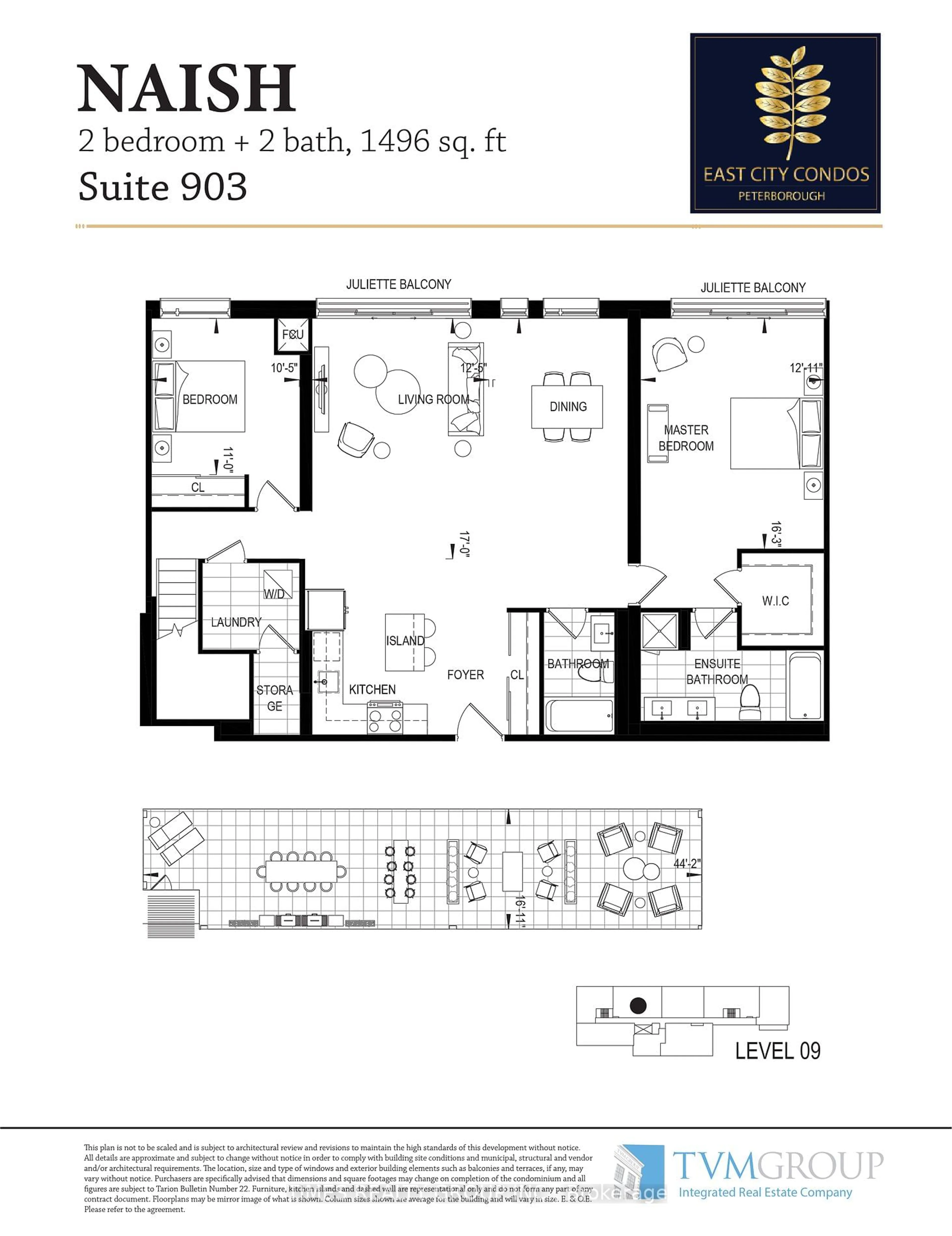 Floor plan for 195 Hunter St #903, Peterborough Ontario K9H 1G9