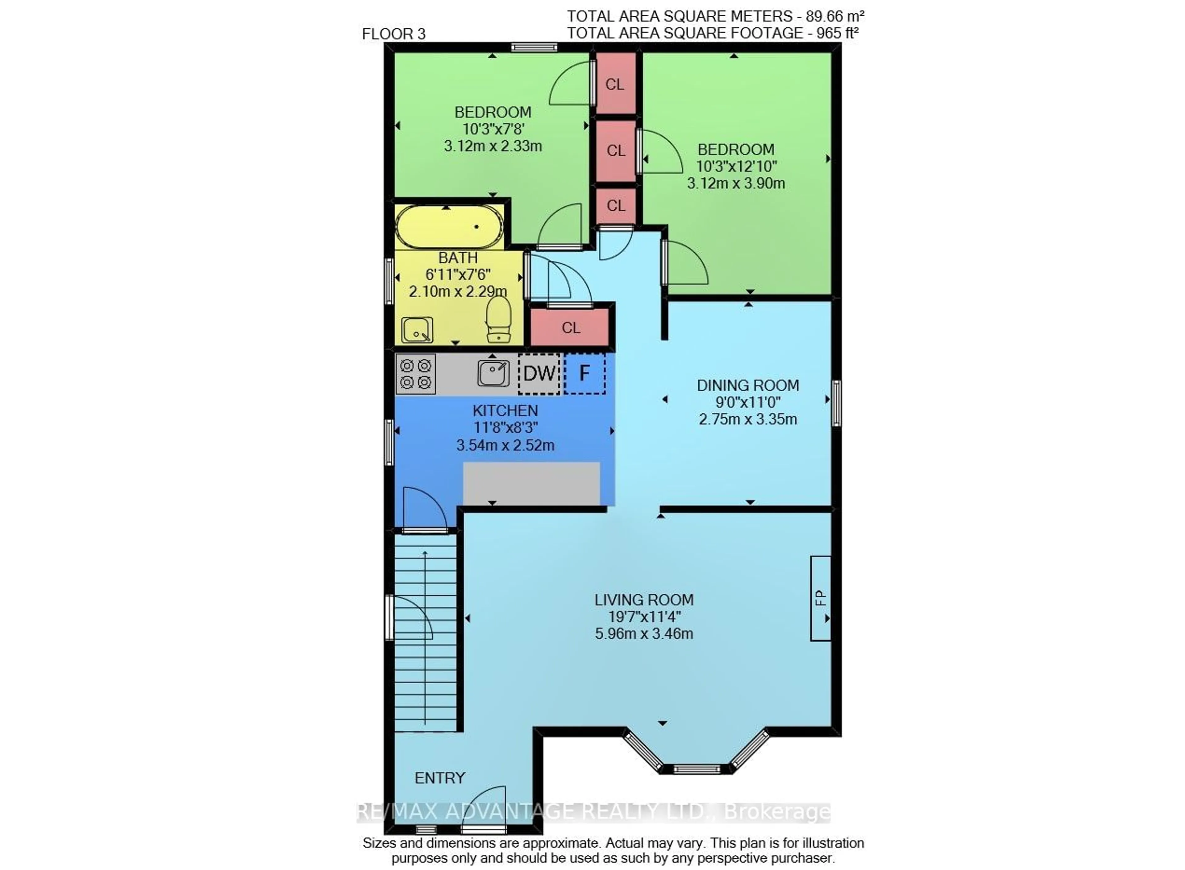 Floor plan for 32 David St, London Ontario N6P 1B7