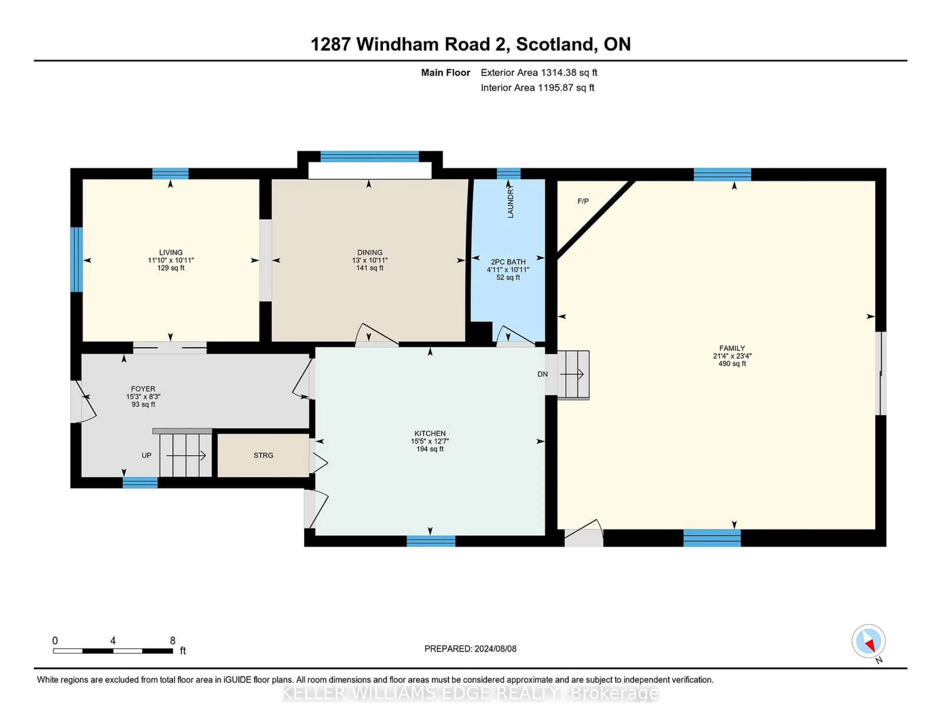 Floor plan for 1287 Windham Road 2, Norfolk Ontario N0E 1R0