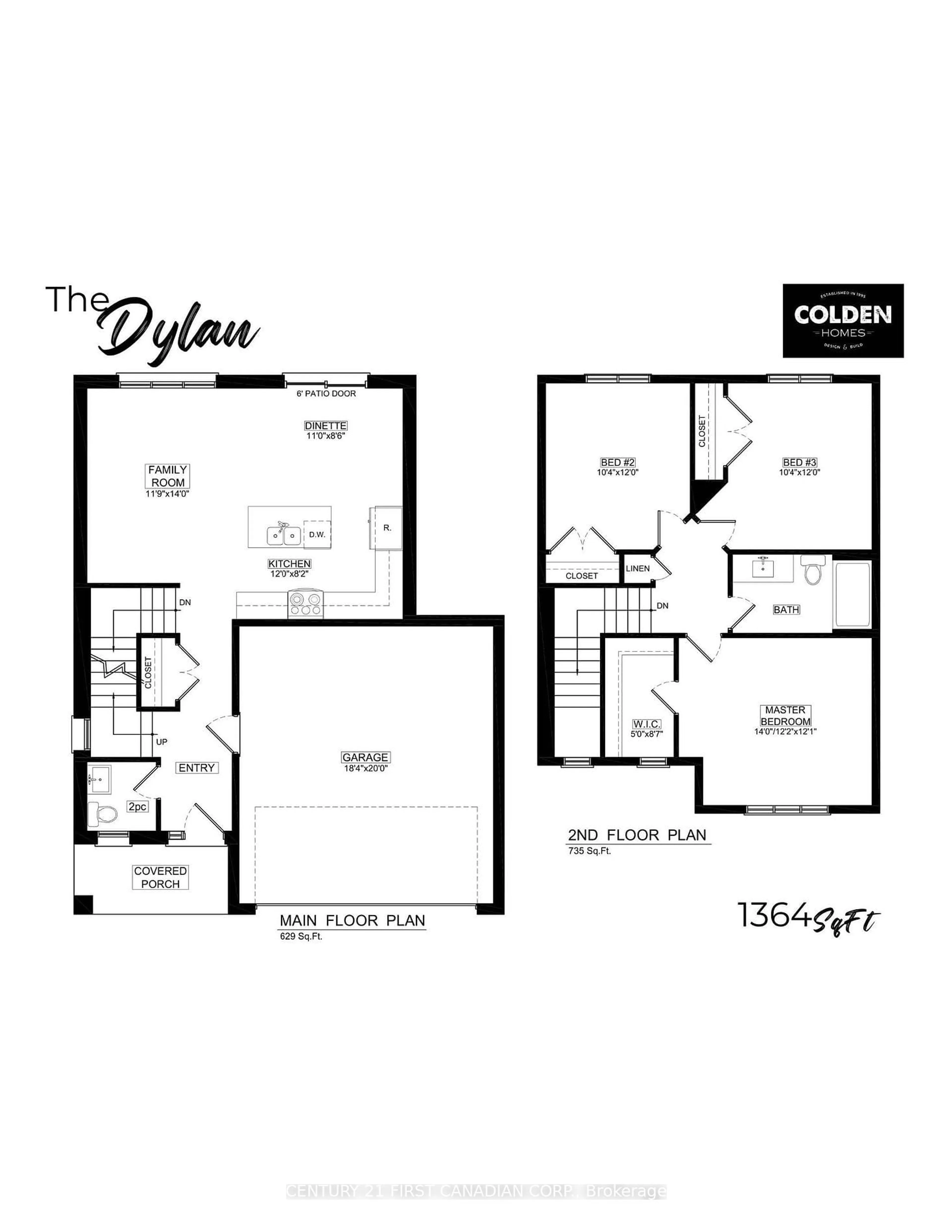 Floor plan for 25 Postma Cres, North Middlesex Ontario N0M 1A0