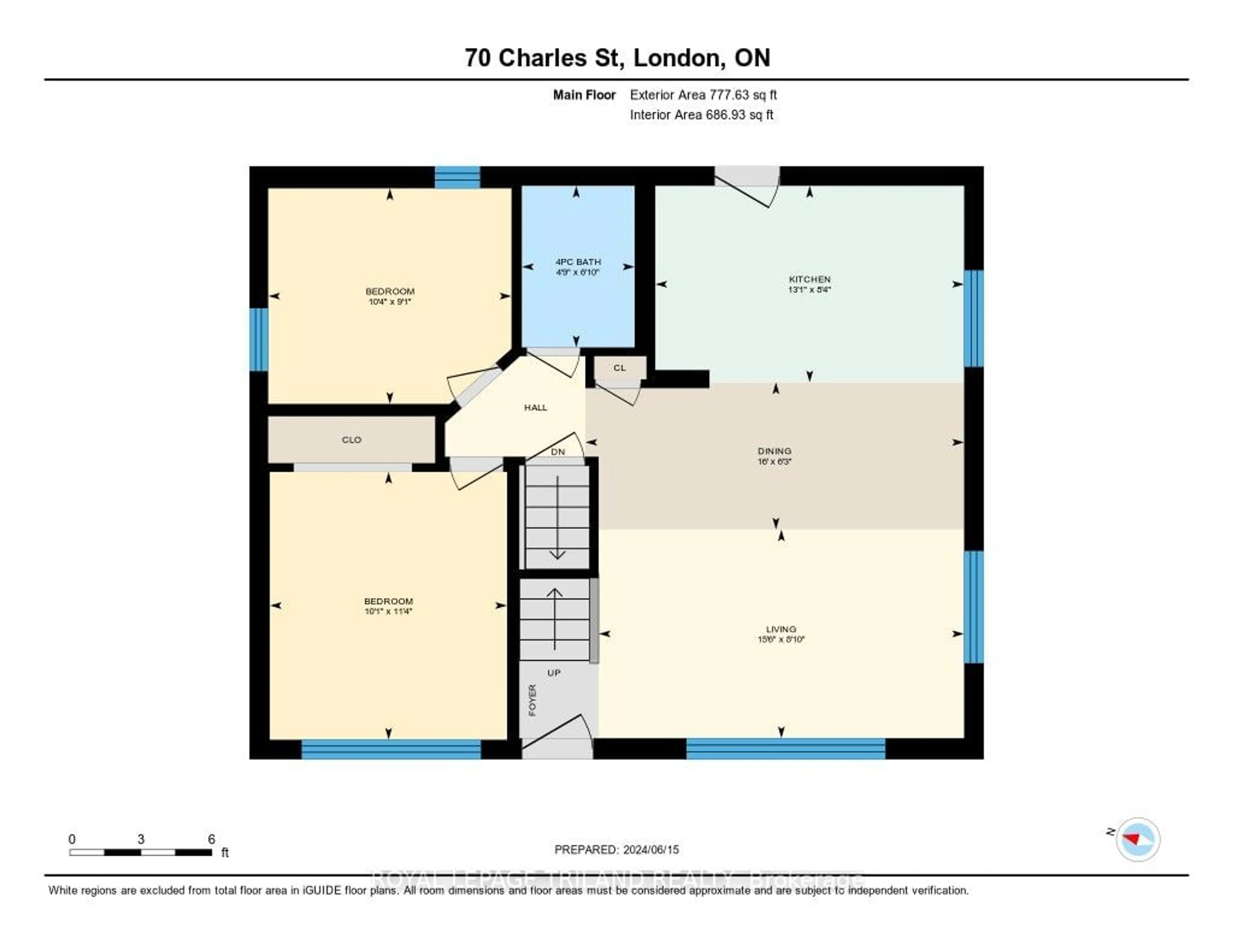 Floor plan for 70 CHARLES St, London Ontario N6H 1H3