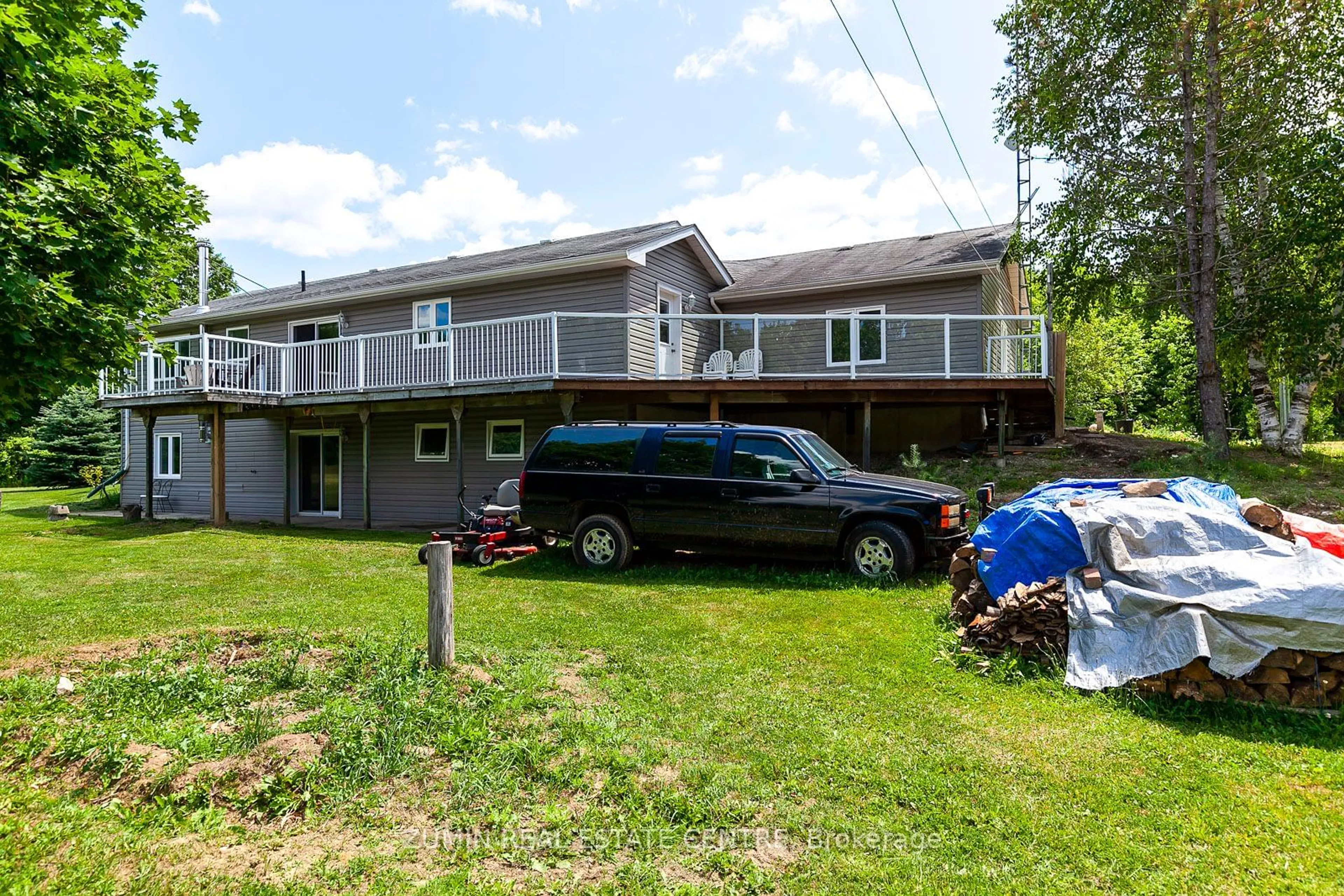 A pic from outside/outdoor area/front of a property/back of a property/a pic from drone, unknown for 642827 Mccullough Lake Rd, Chatsworth Ontario N0H 2V0