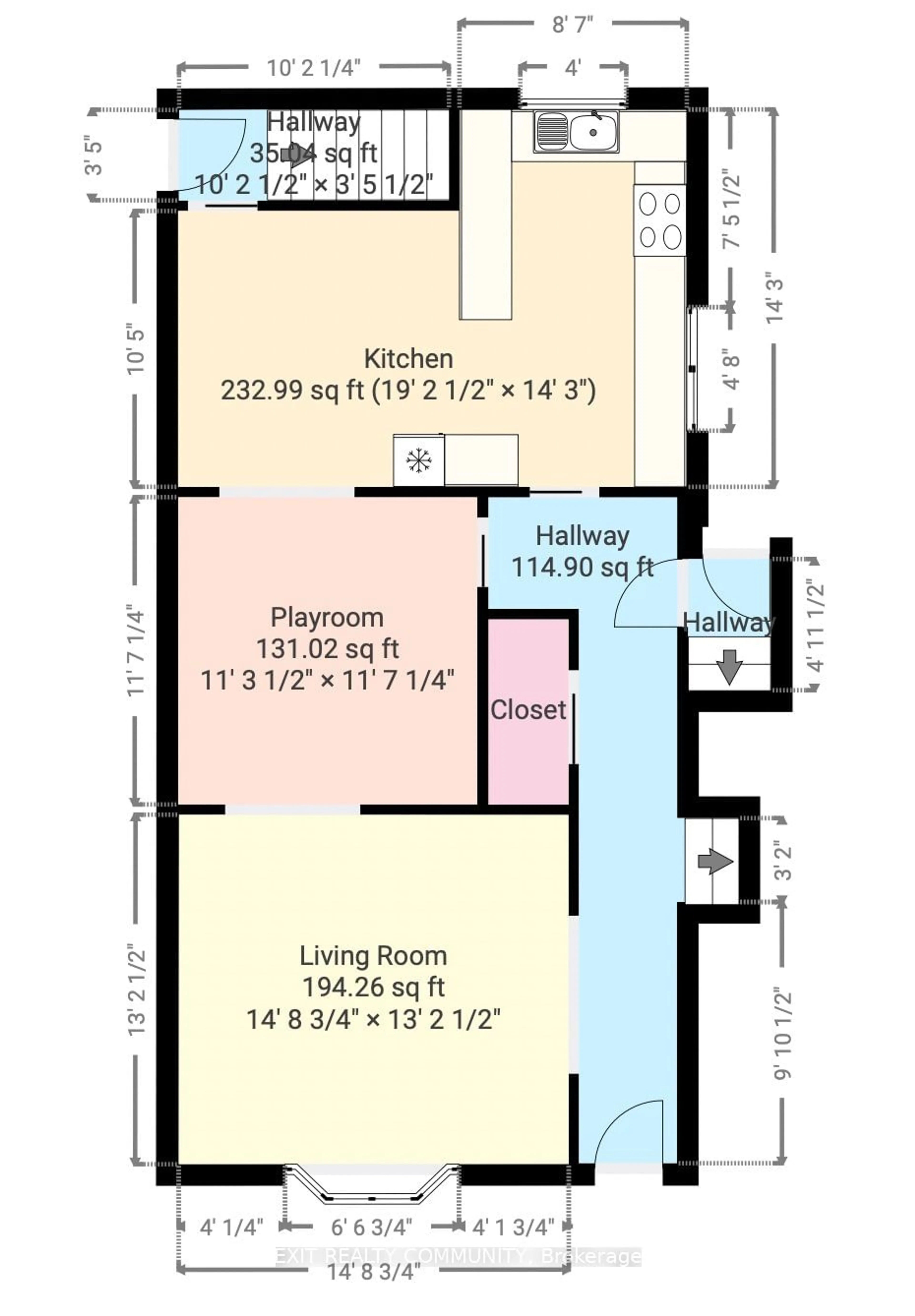 Floor plan for 159 St Clair Cres, London Ontario N6J 3V1