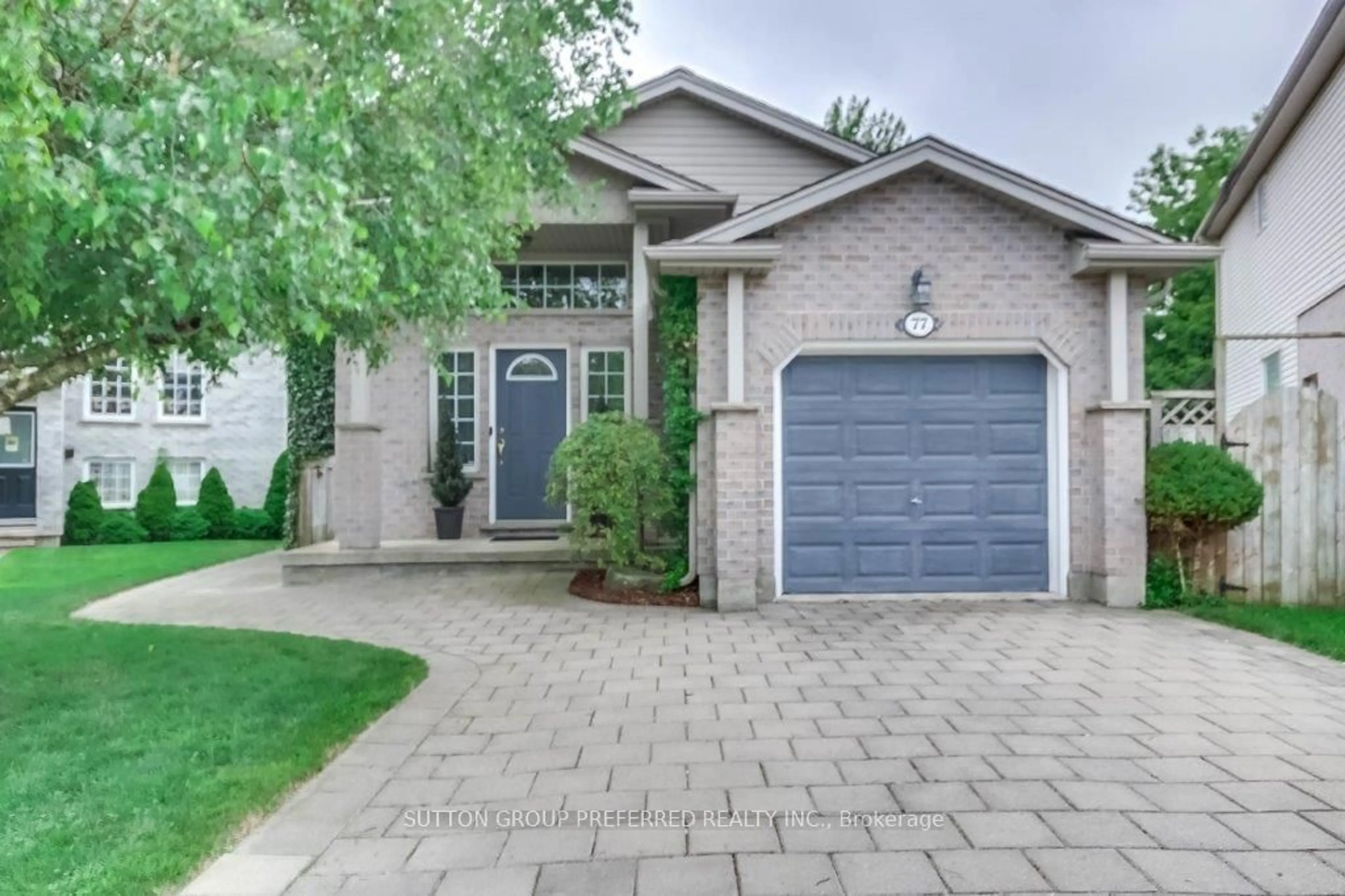 Home with brick exterior material for 77 Simms Crt, London Ontario N5Z 5E7