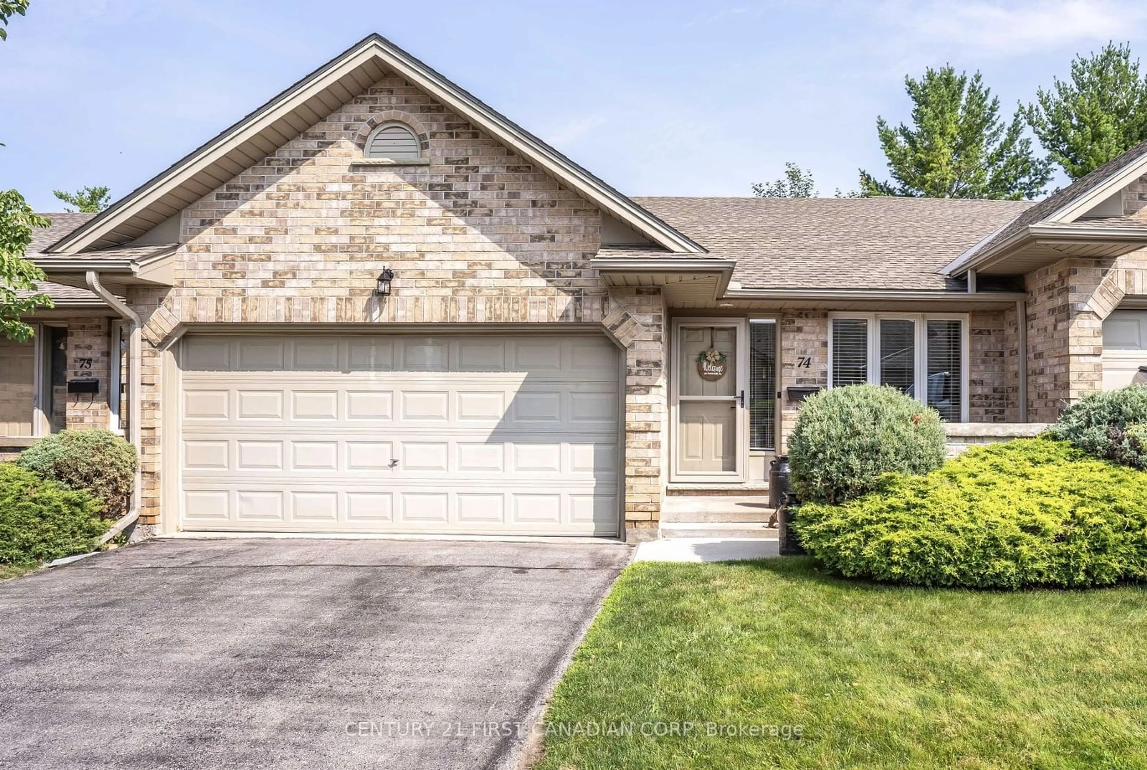 Home with brick exterior material for 1241 BEAVERBROOK Ave #74, London Ontario N6H 5P1