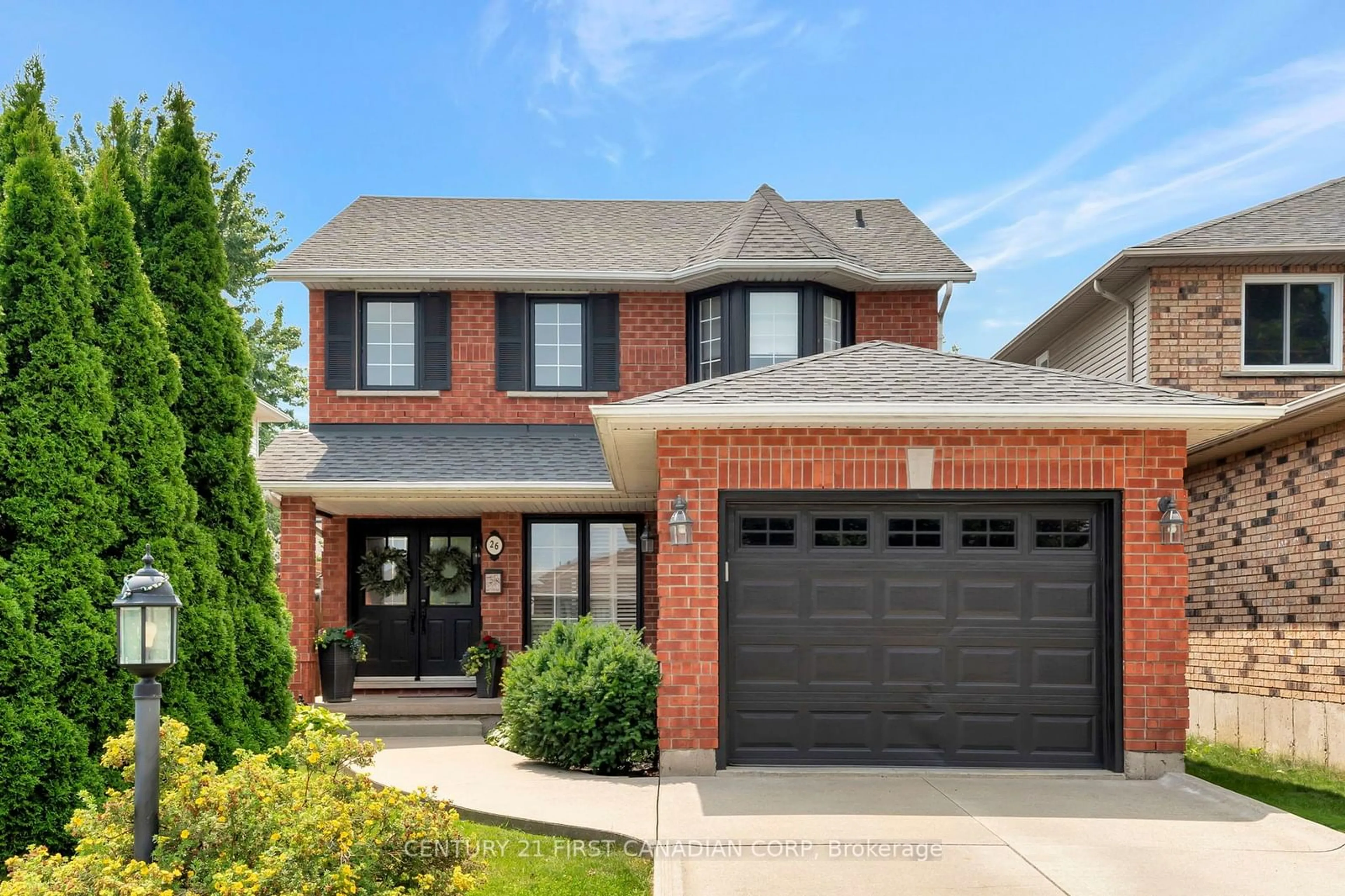 Home with brick exterior material for 26 Jacqueline Blvd, Hamilton Ontario L9B 2V7