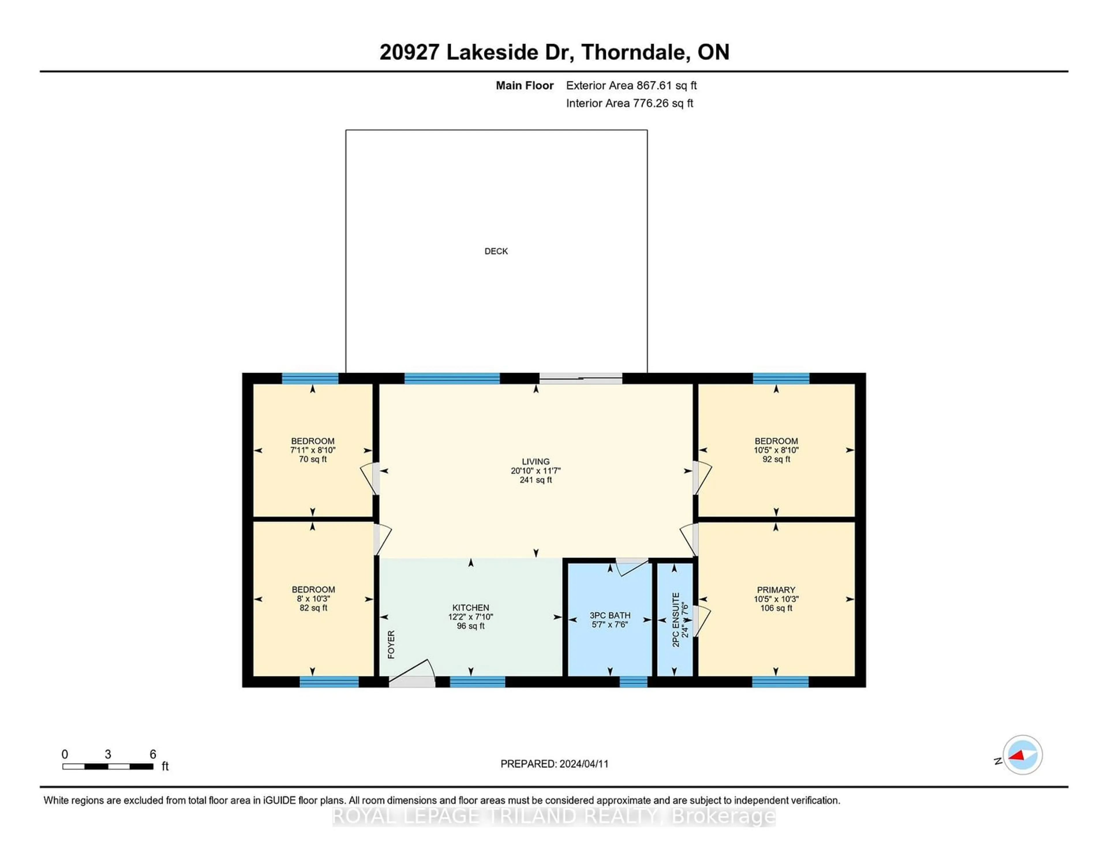 Floor plan for 20927 Lakeside Dr, Thames Centre Ontario N0L 2P0