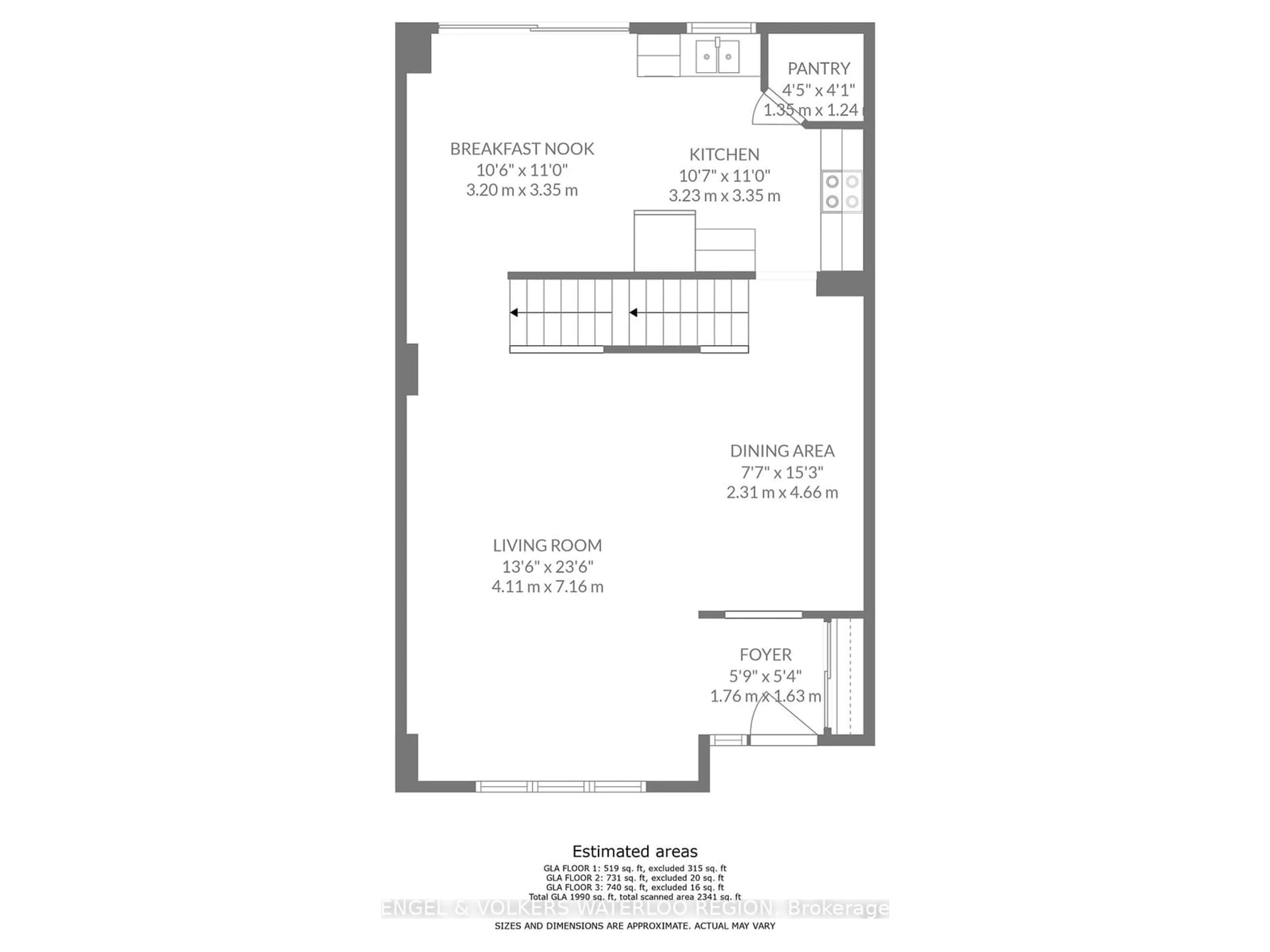 Floor plan for 250 Ainslie St #16, Cambridge Ontario N1R 8P8