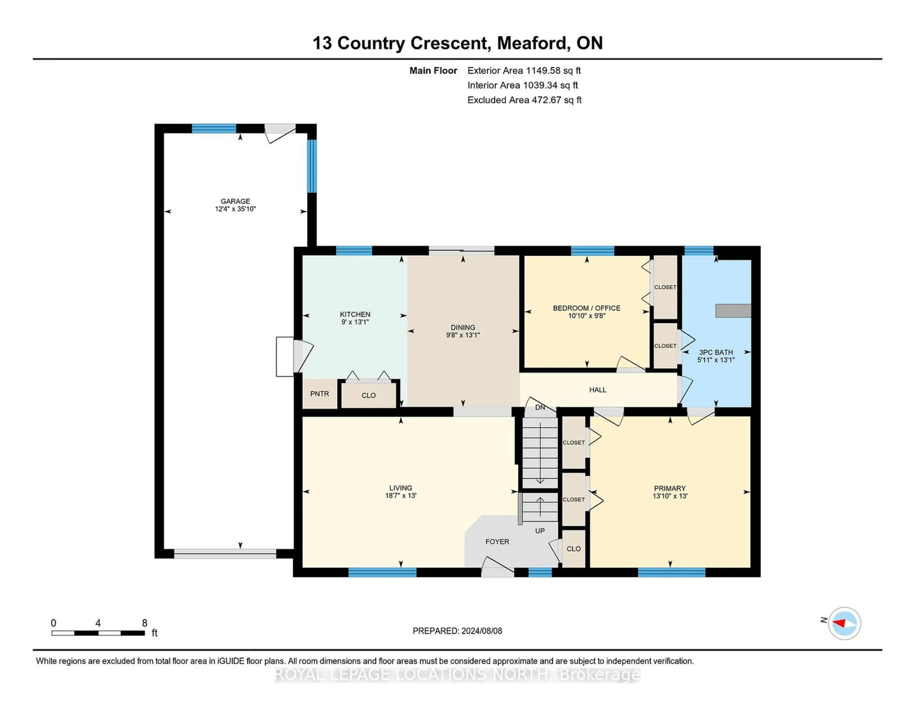 Floor plan for 13 Country Cres, Meaford Ontario N4L 1L7