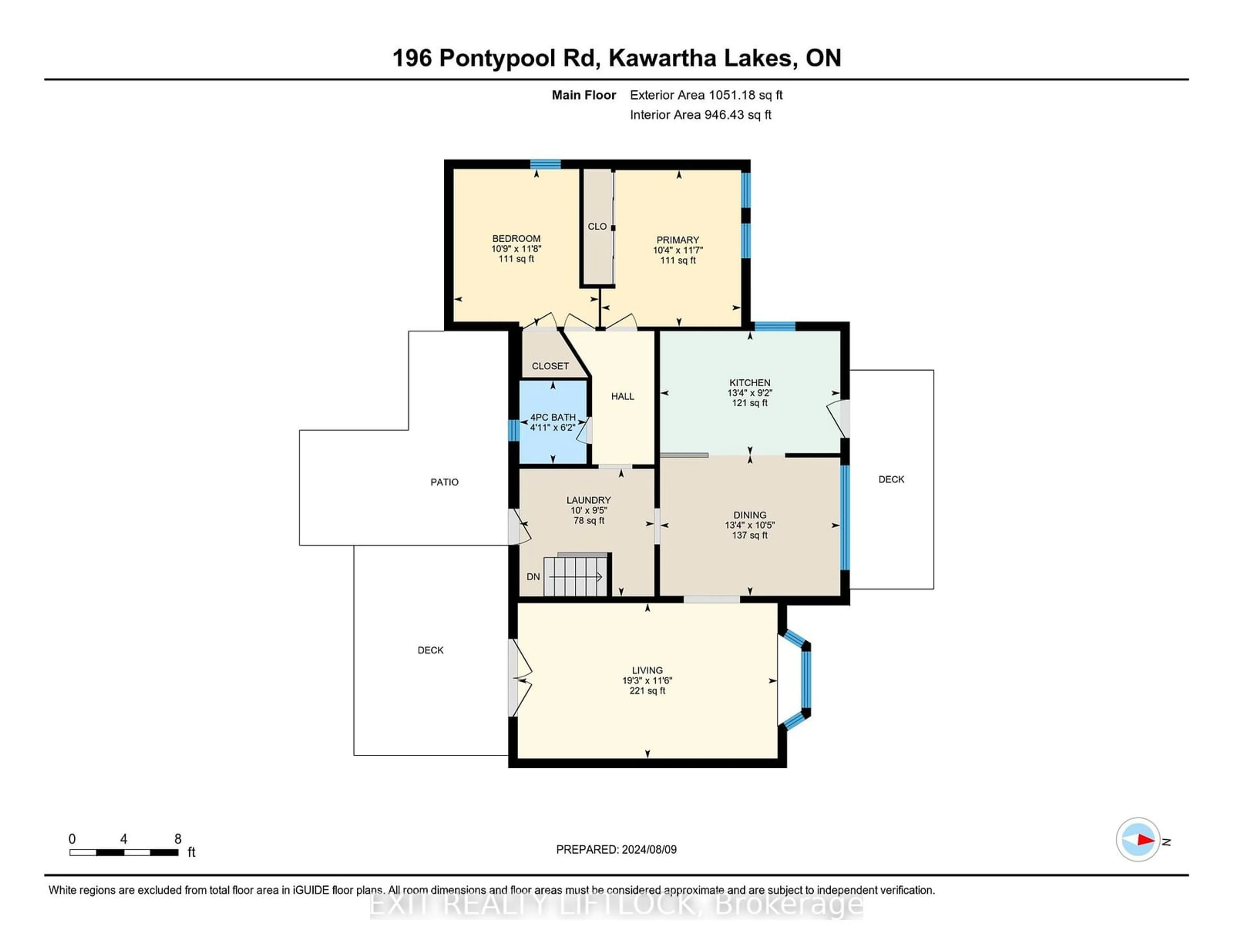 Floor plan for 196 Pontypool Rd, Kawartha Lakes Ontario L0A 1K0