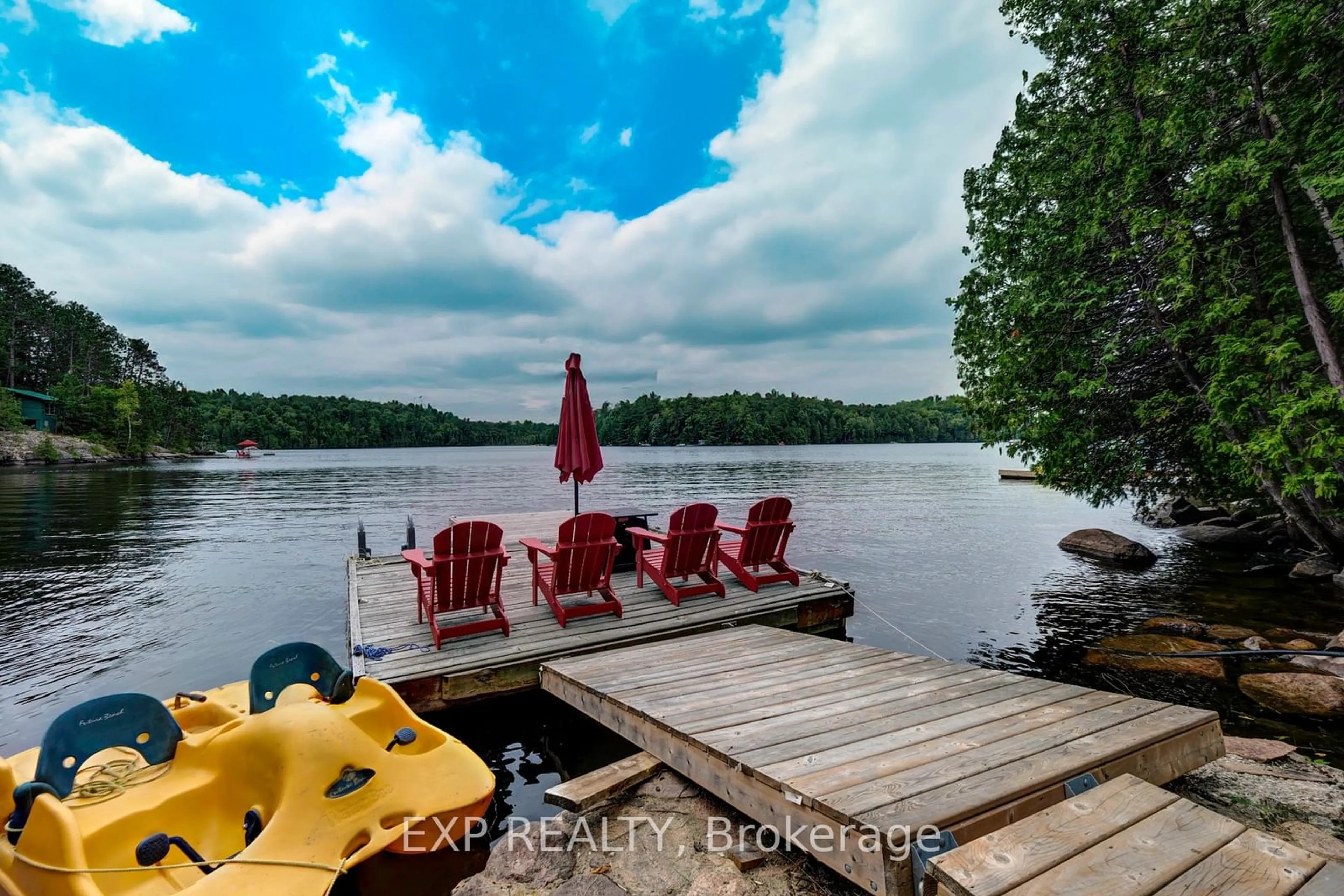 Patio, lake for 273 Fire Route 330, Galway-Cavendish and Harvey Ontario K0M 2A0